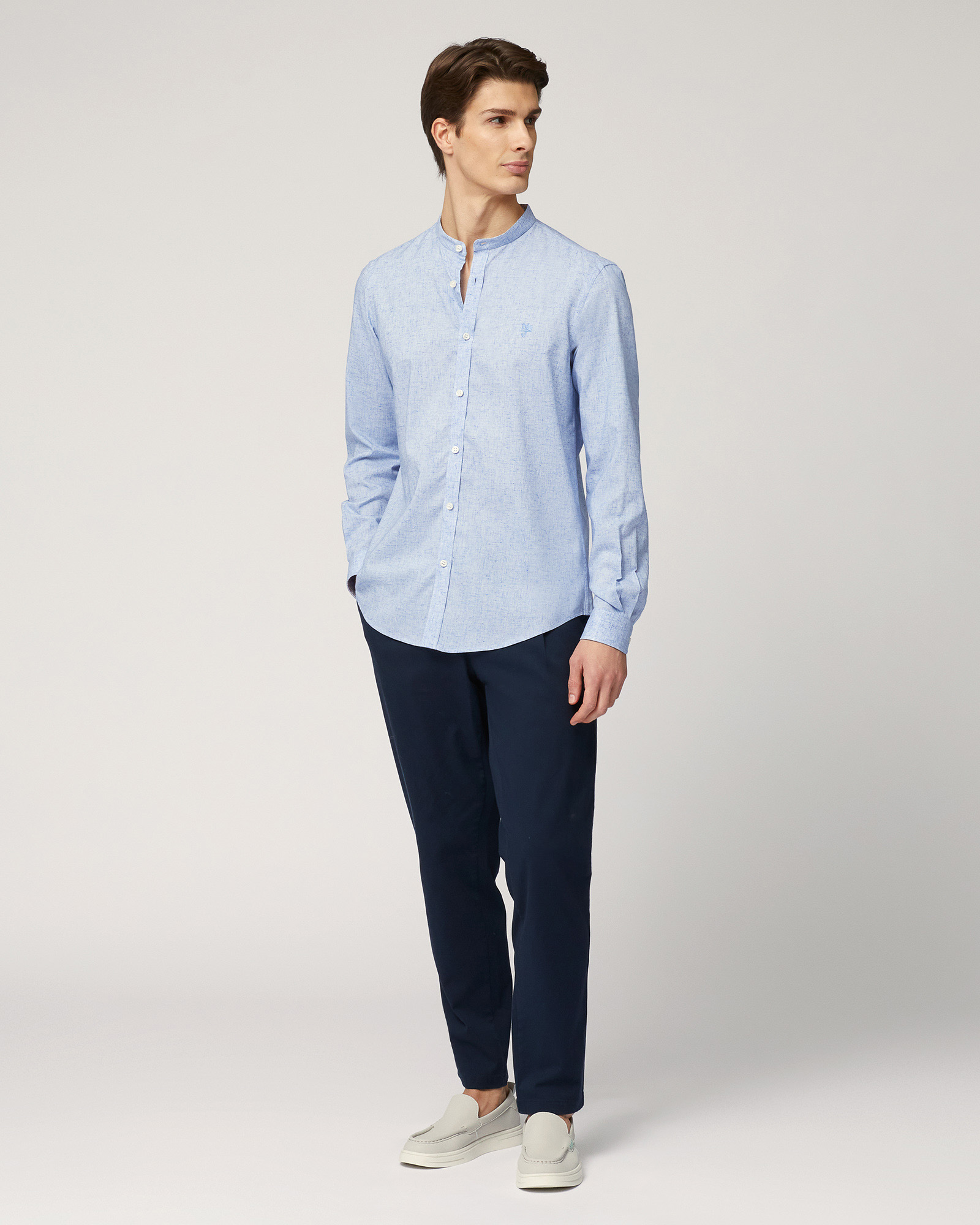 Pantaloni Chino Carrot Fit, Blu Scuro, large image number 3