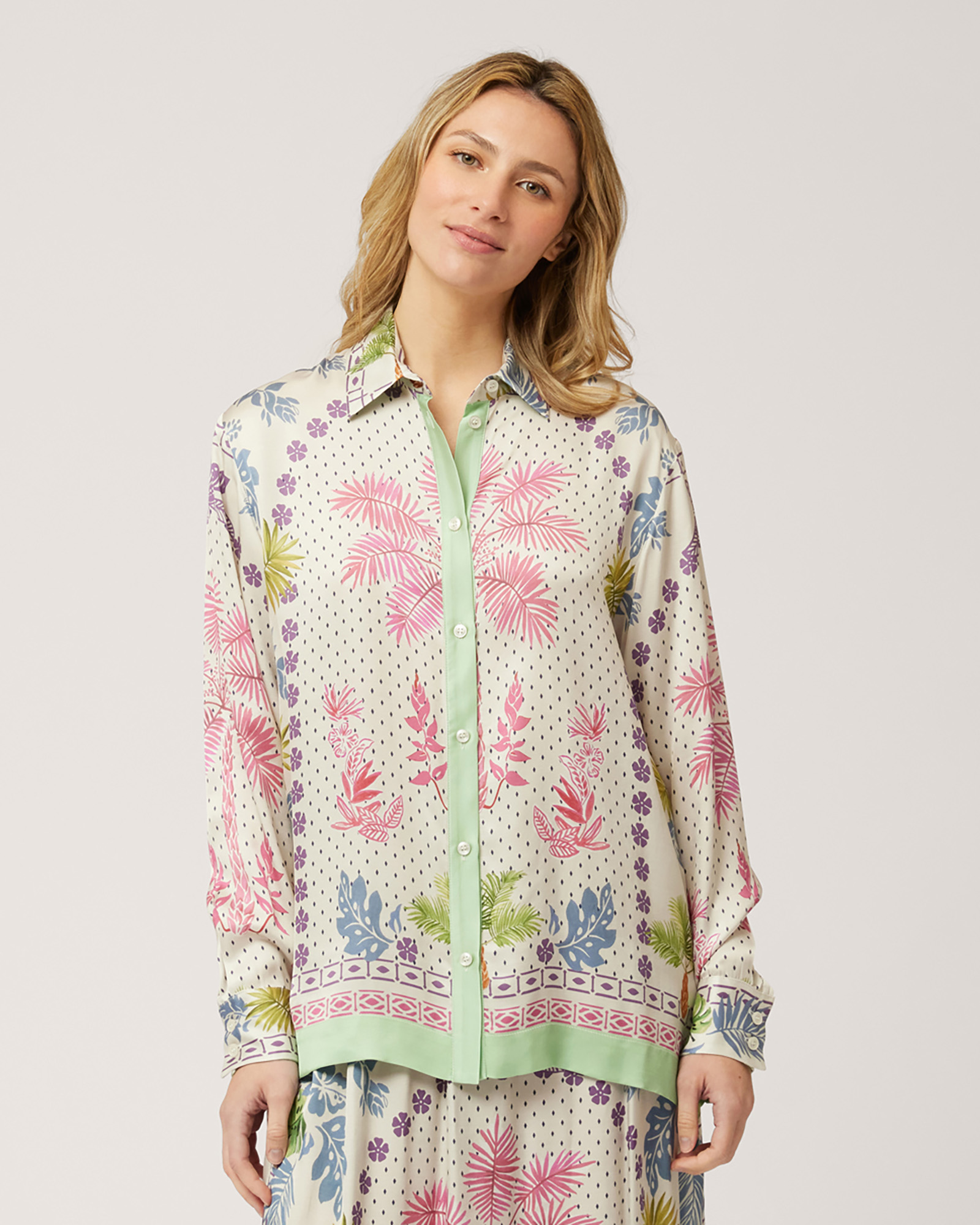 Camicia Over Stampata