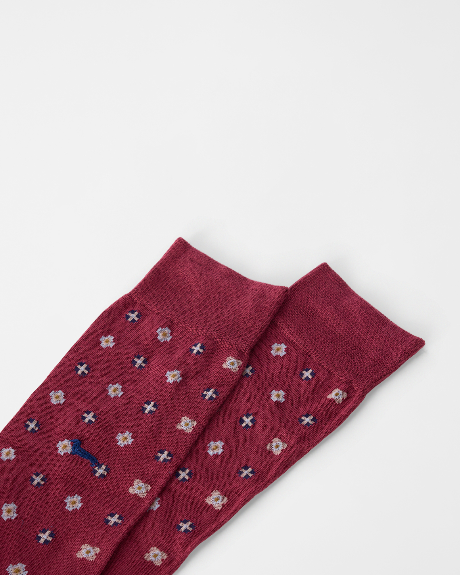 Tie-Pattern Socks, INDIAN ROSE, large image number 2