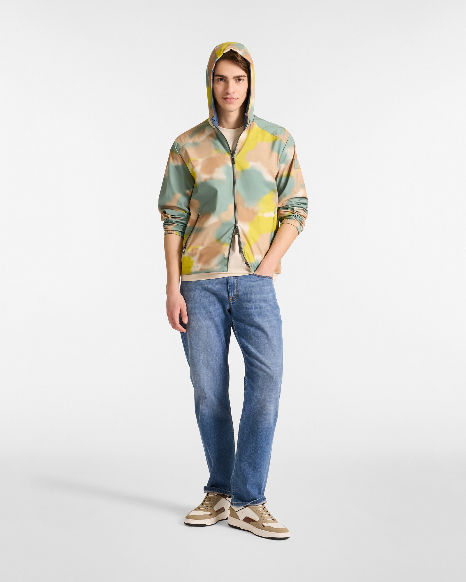 Reversible Zip Jacket, Light Green, large image number 3