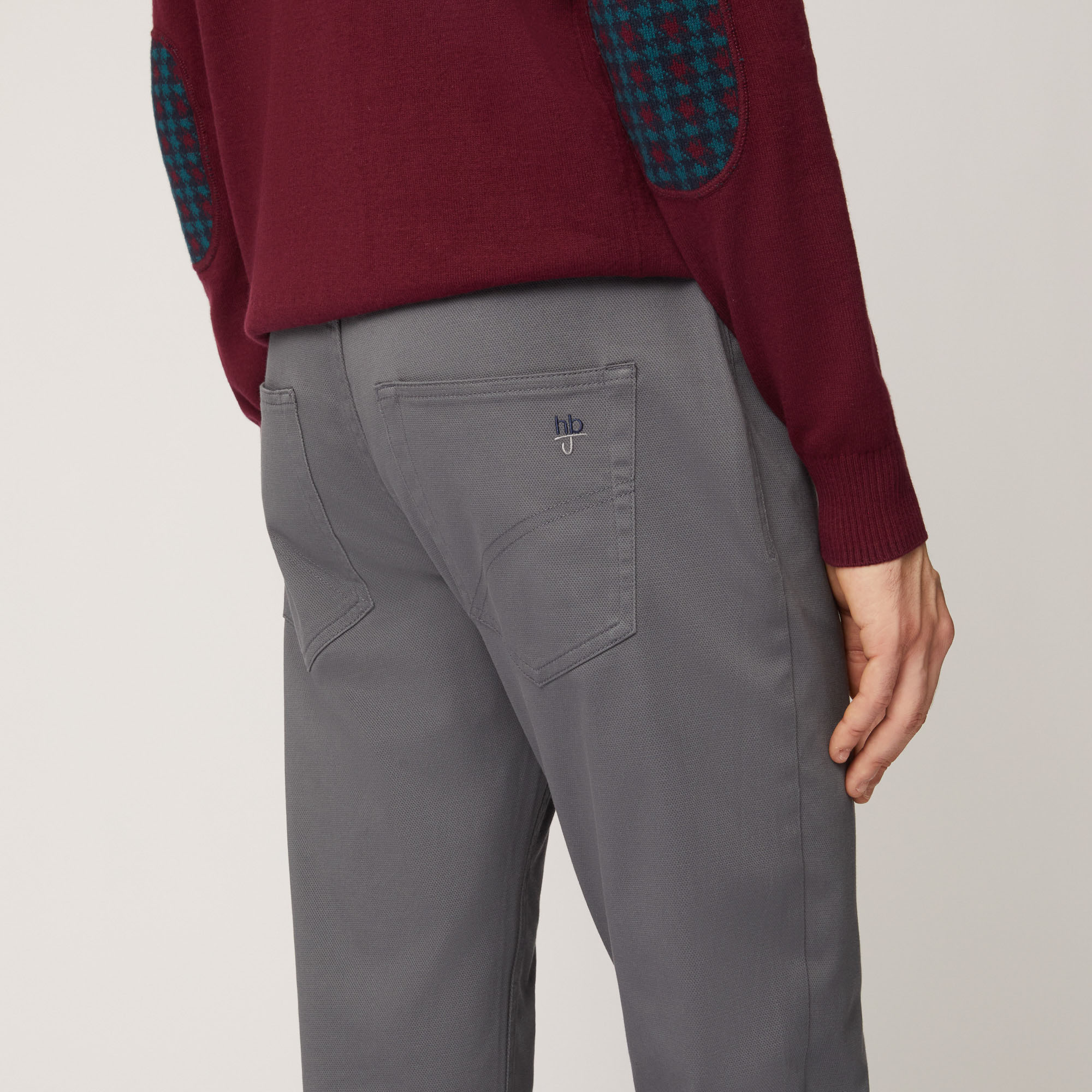 Pantalone Cinque Tasche Narrow Fit, Grigio, large image number 2