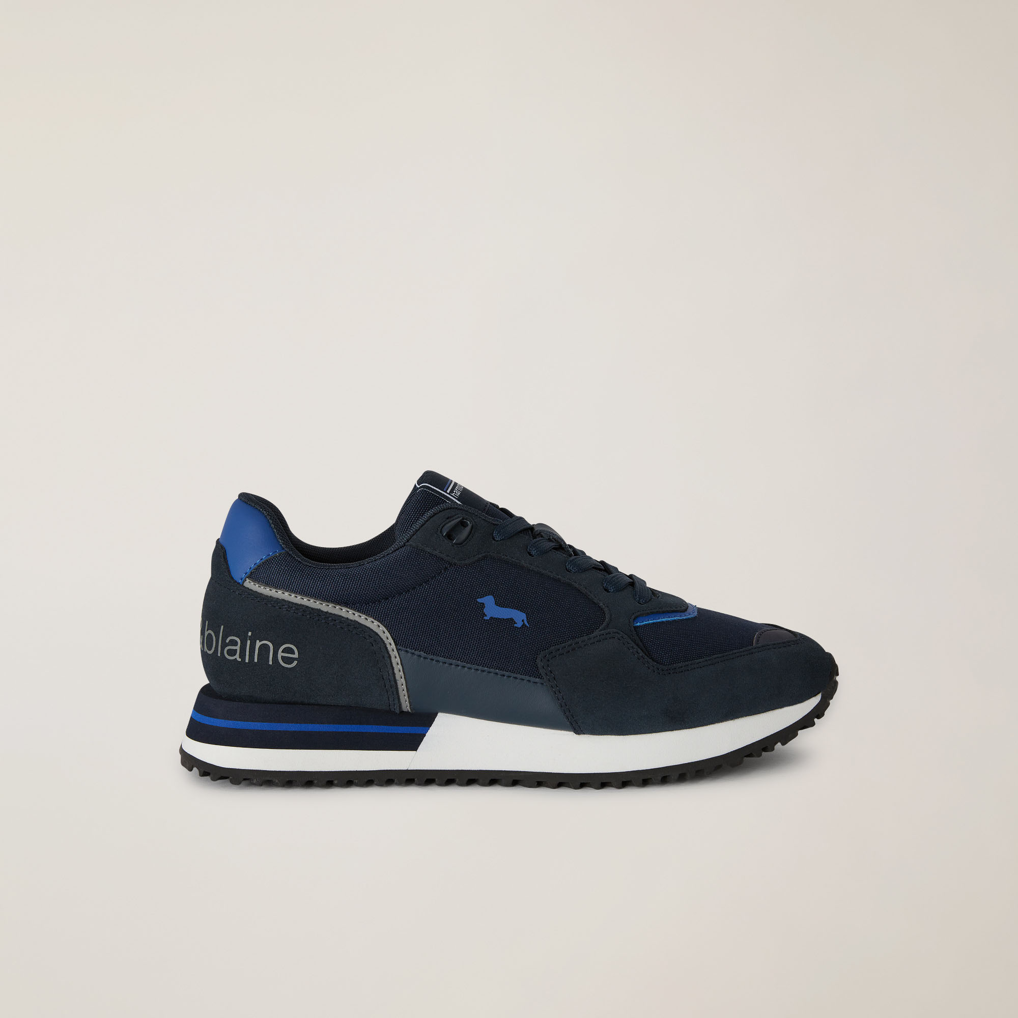 Sneaker Con Inserti A Contrasto, Blu, large