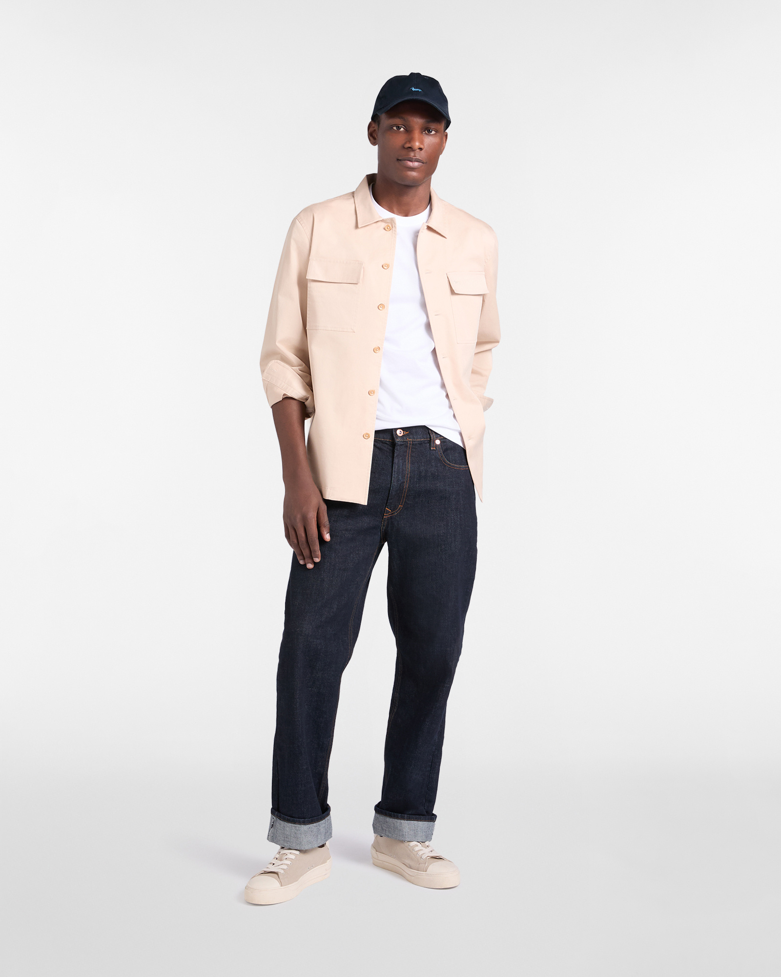 Overshirt mit gro&szlig;en Taschen, Beige, large image number 3