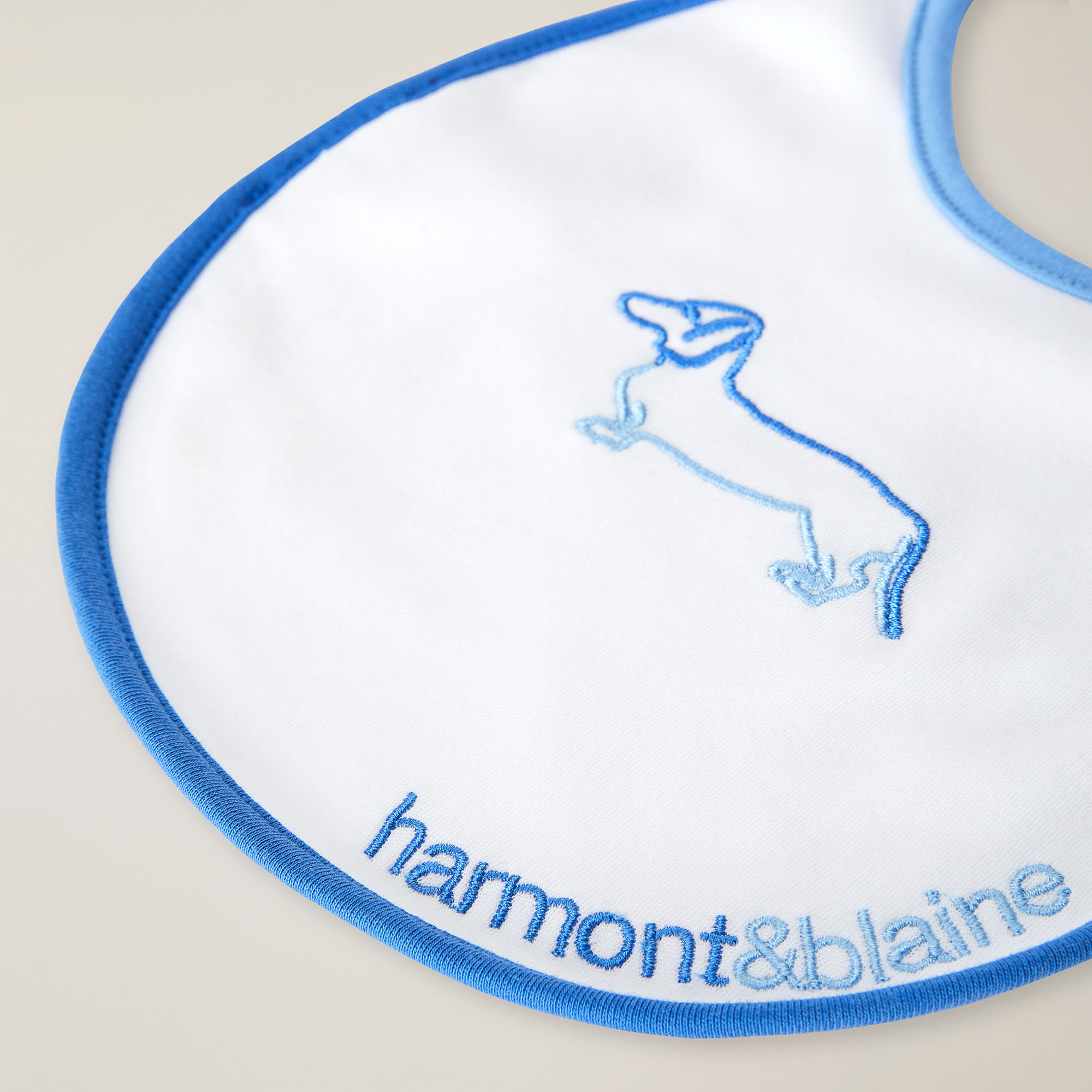 Cotton bib, Cornflower blue, large image number 1