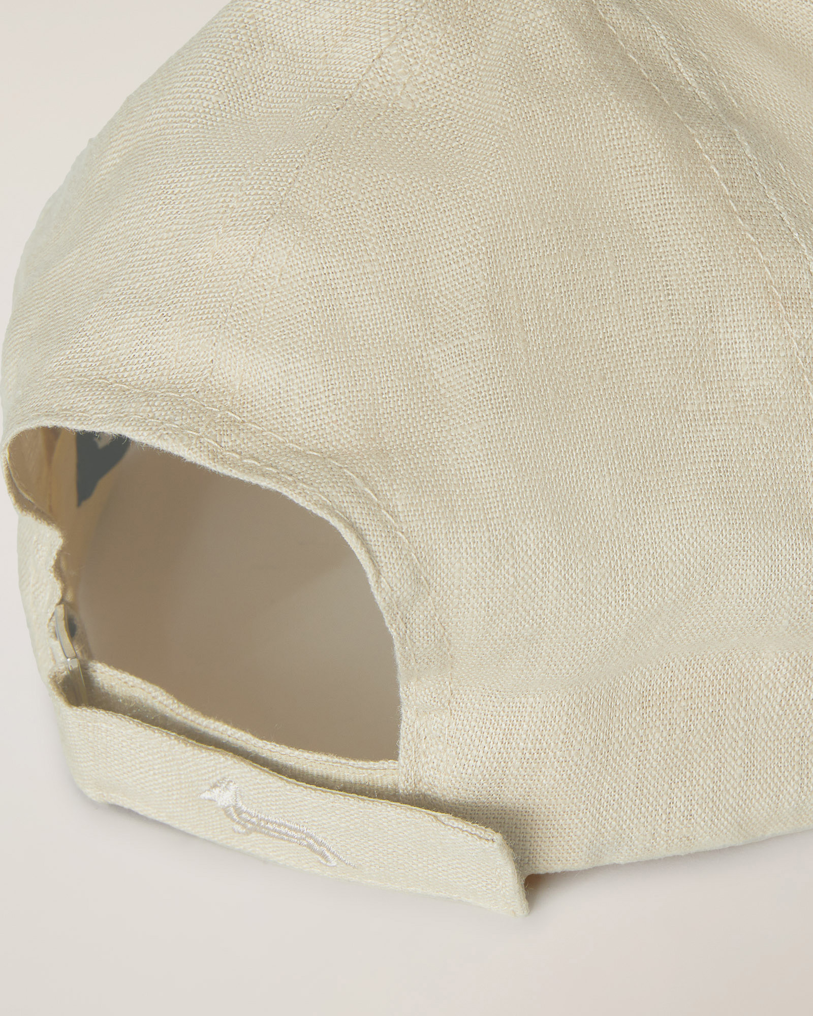 Linen Cap with Logo, Beige, large image number 1