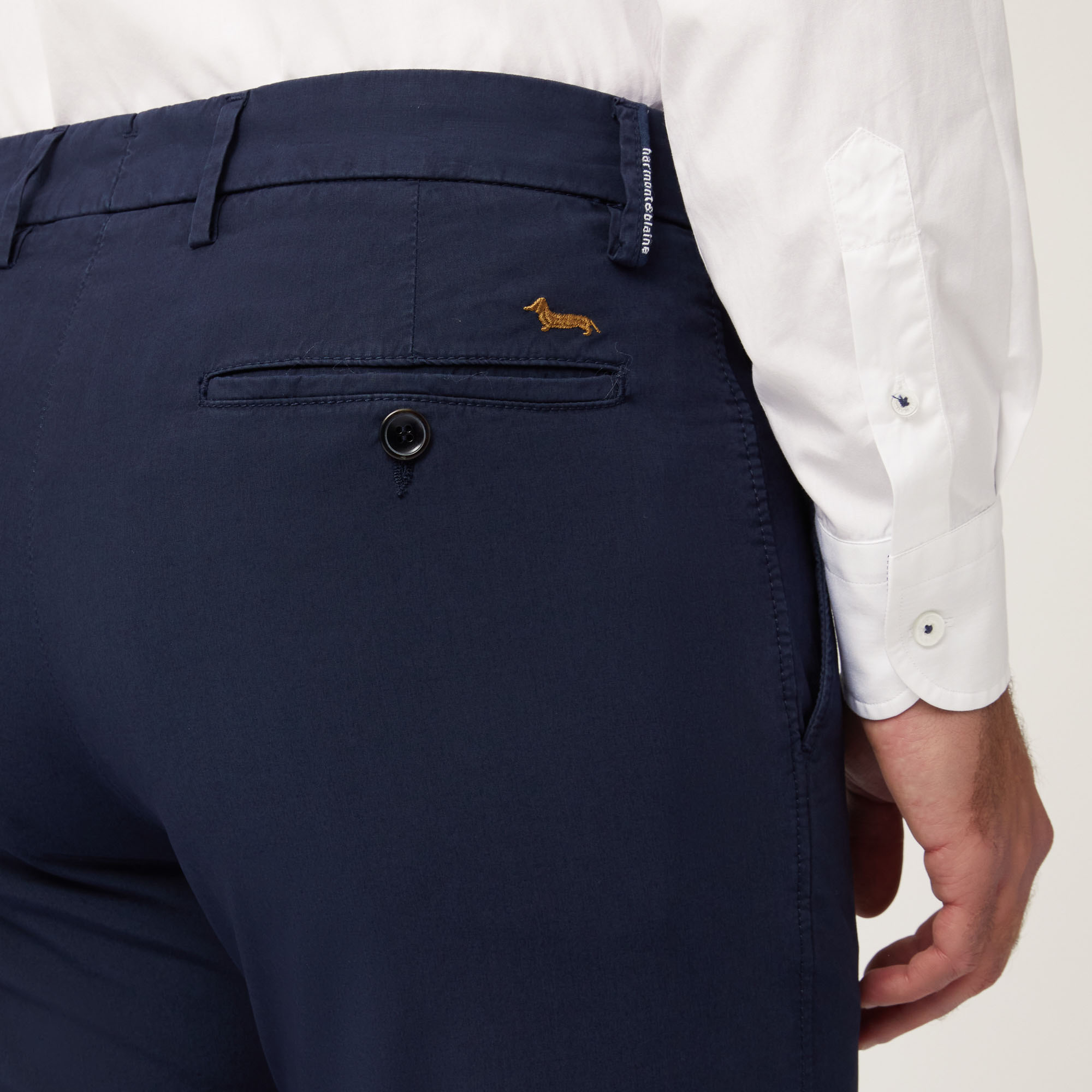 Pantaloni Chino Narrow Fit, Blu Navy, large image number 2