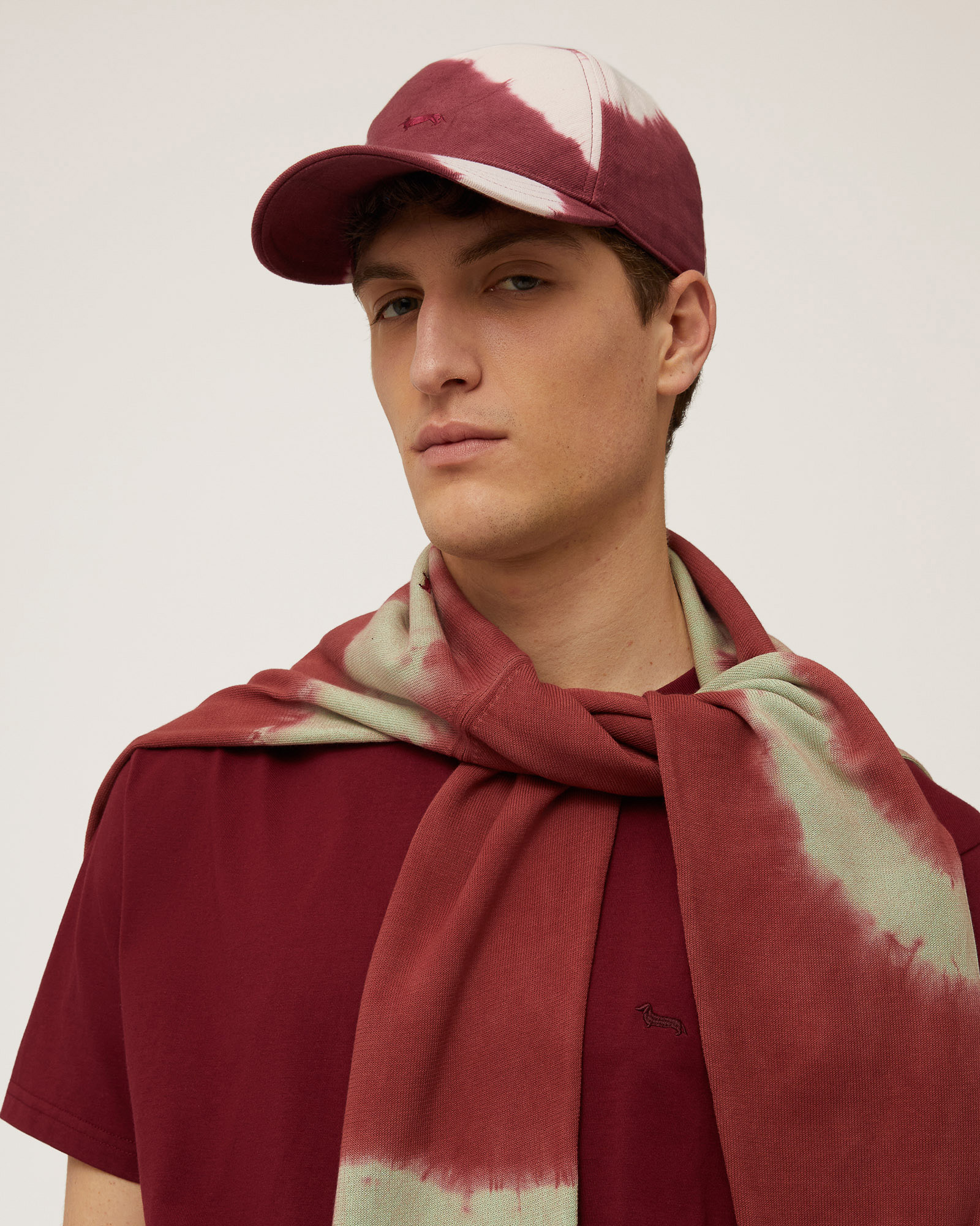 Tie-Dye Baseball Cap, Burgundy, large image number 2