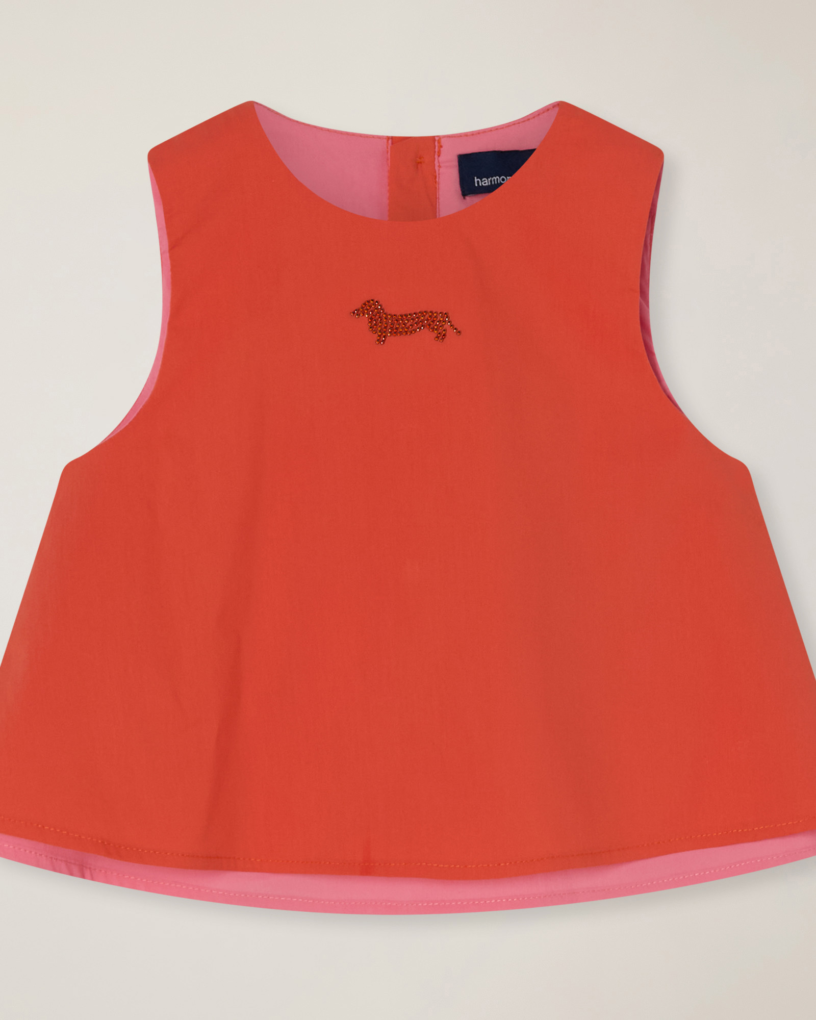 Blusa con applicazione logo
