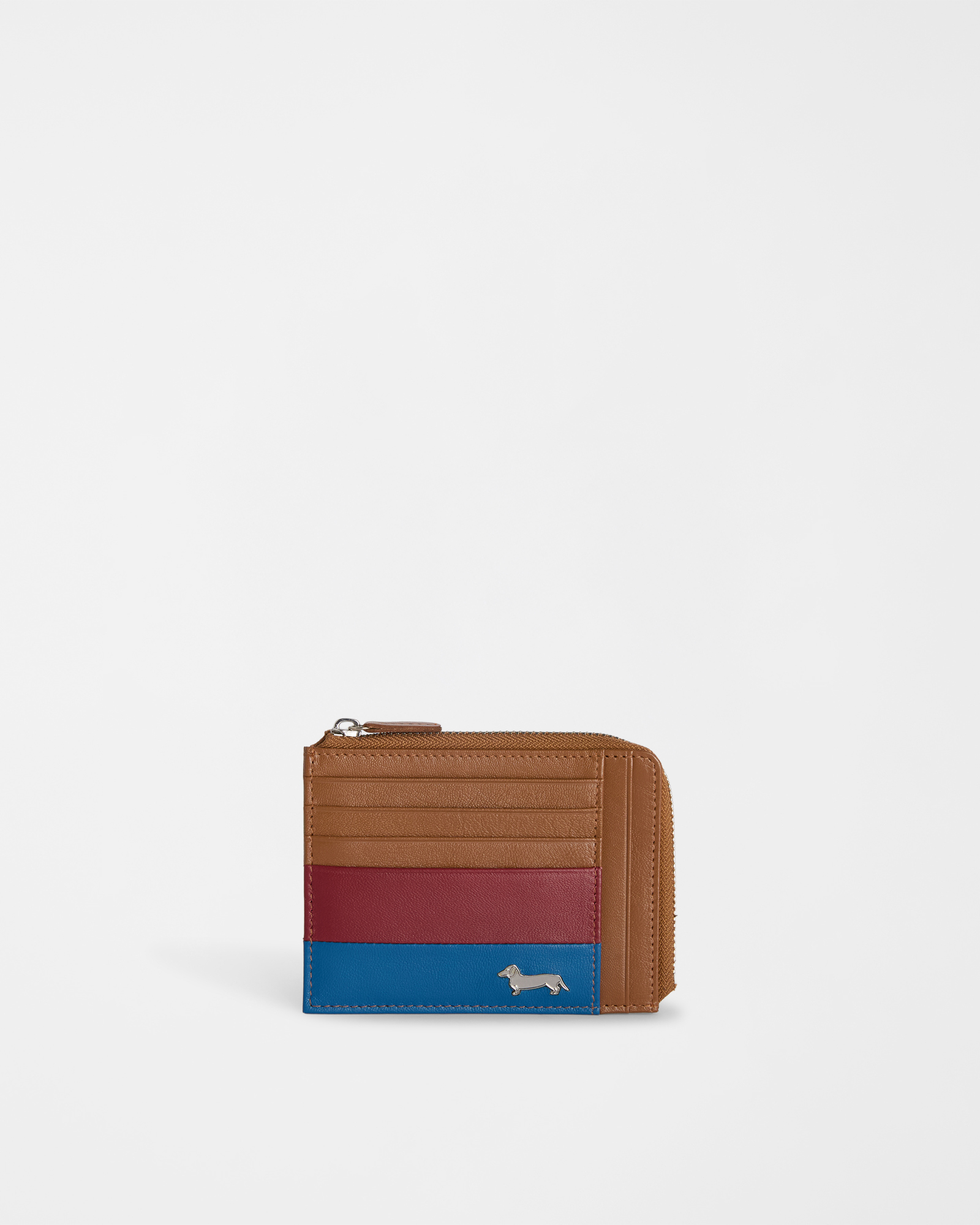 Leather zip coin purse