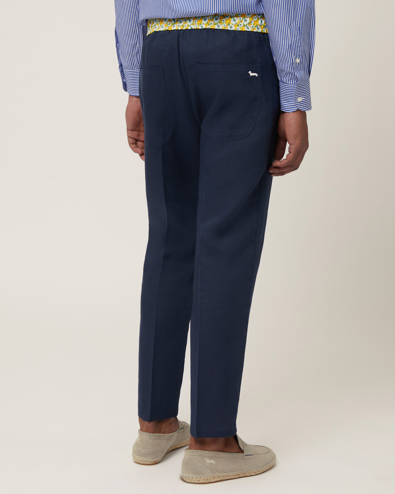 Linen Pants with Daisies