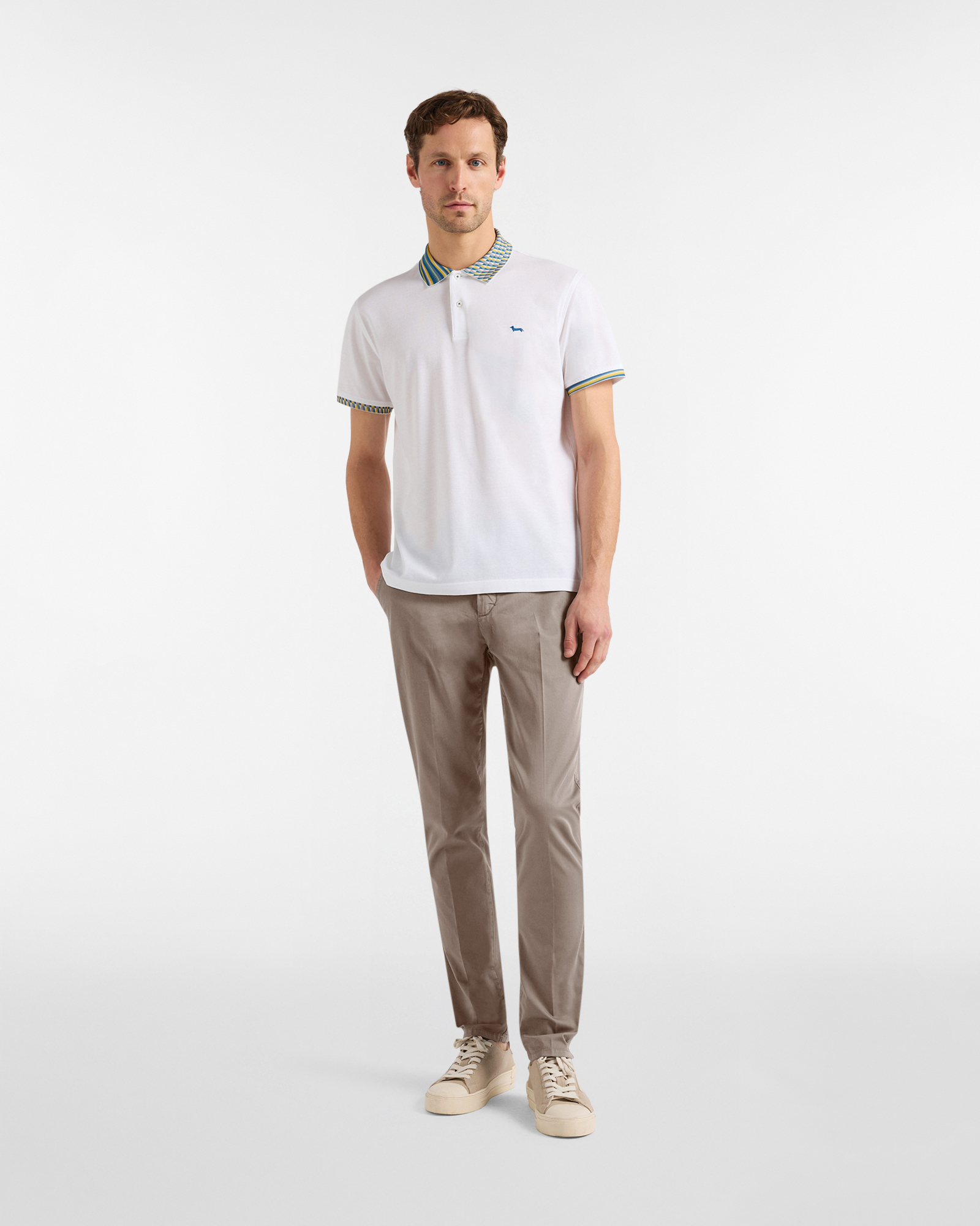 Men's narrow-fit basic chino trousers, Gray, large image number 3