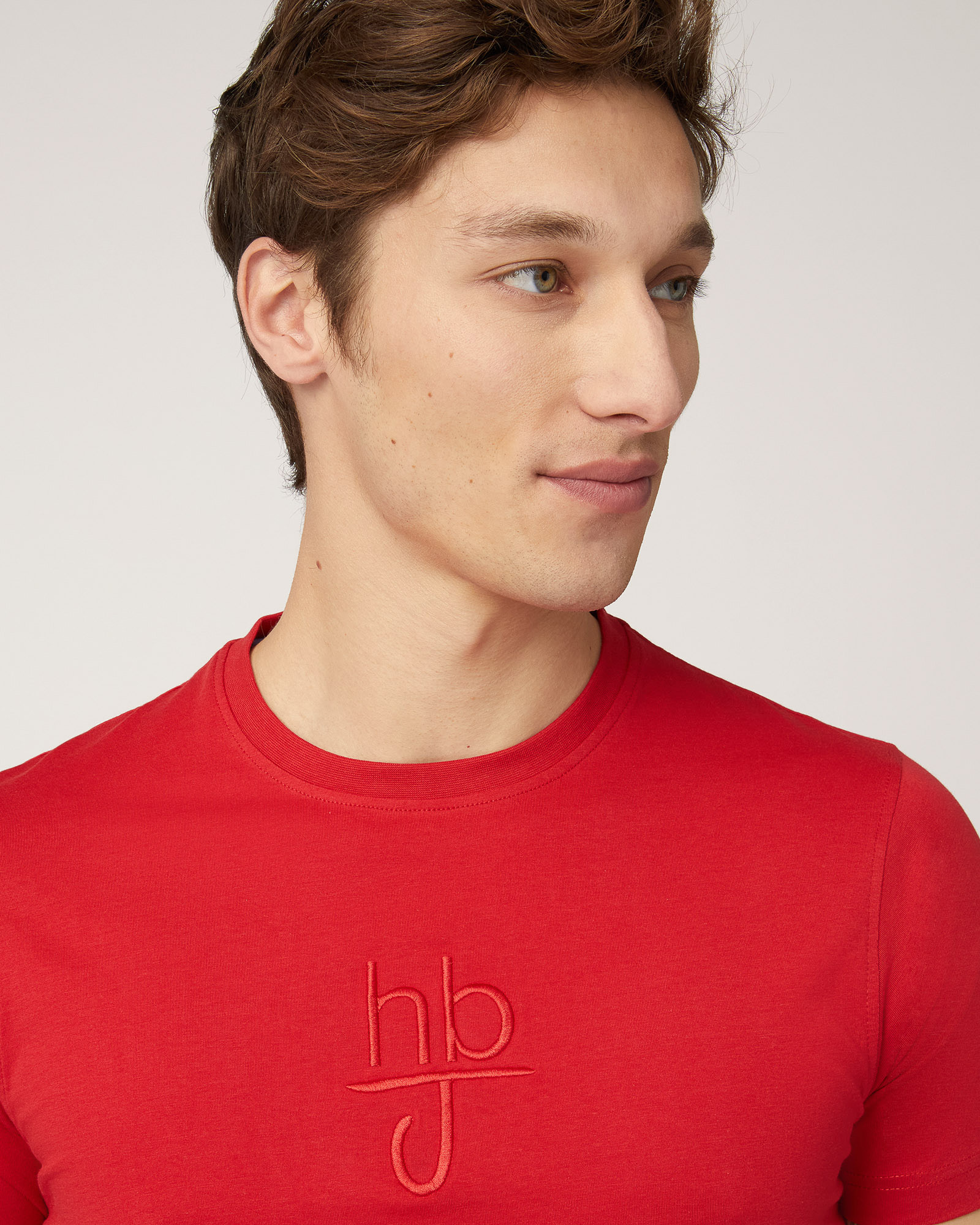 T-Shirt Con Maxi Ricamo, Rosso, large image number 2