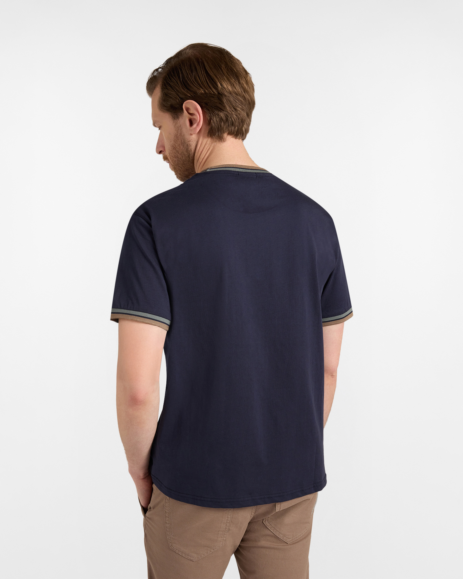 Camiseta Relaxed con ribete, Azul, large image number 1