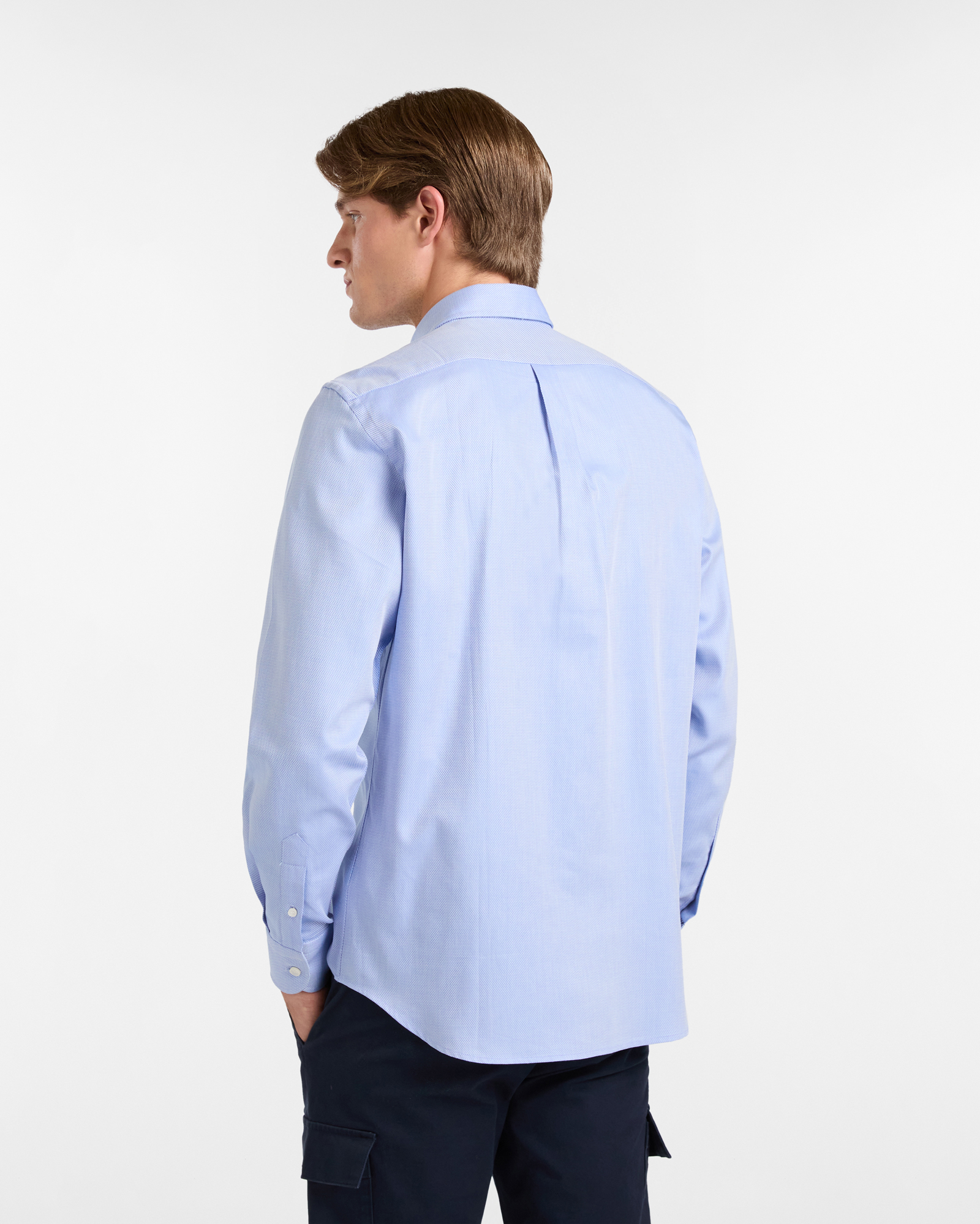 Regular Cotton Shirt, Dusty Blue, large image number 1