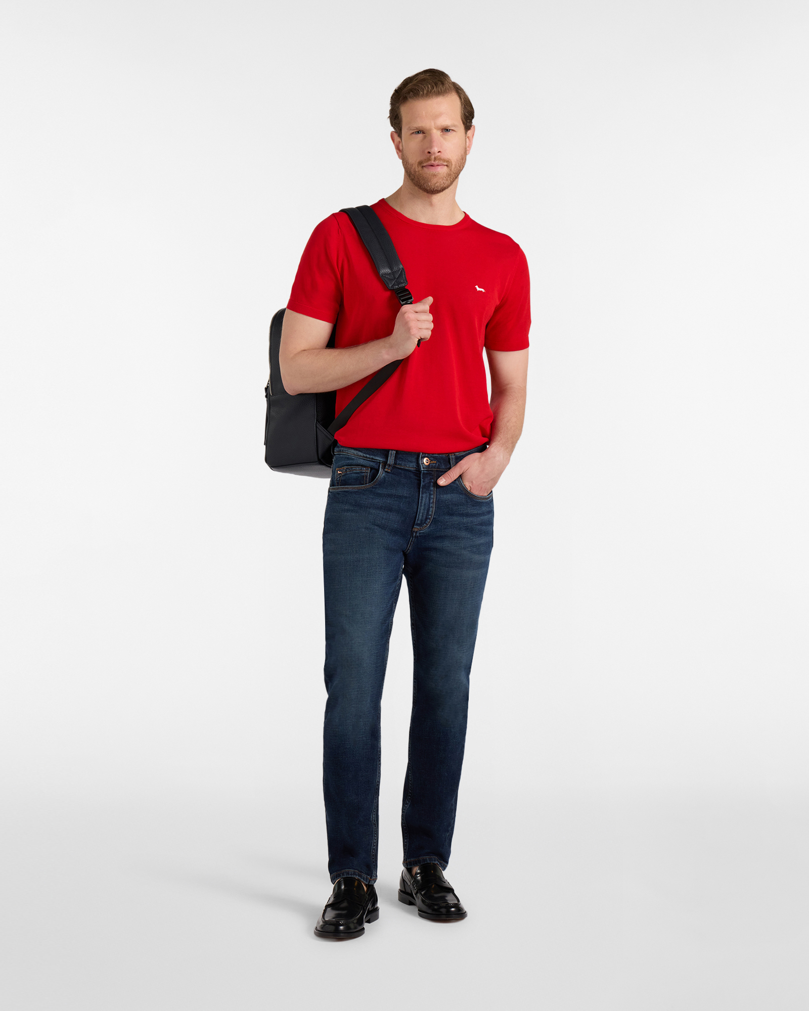 Men's narrow-fit five-pocket jeans, Blue, large image number 3