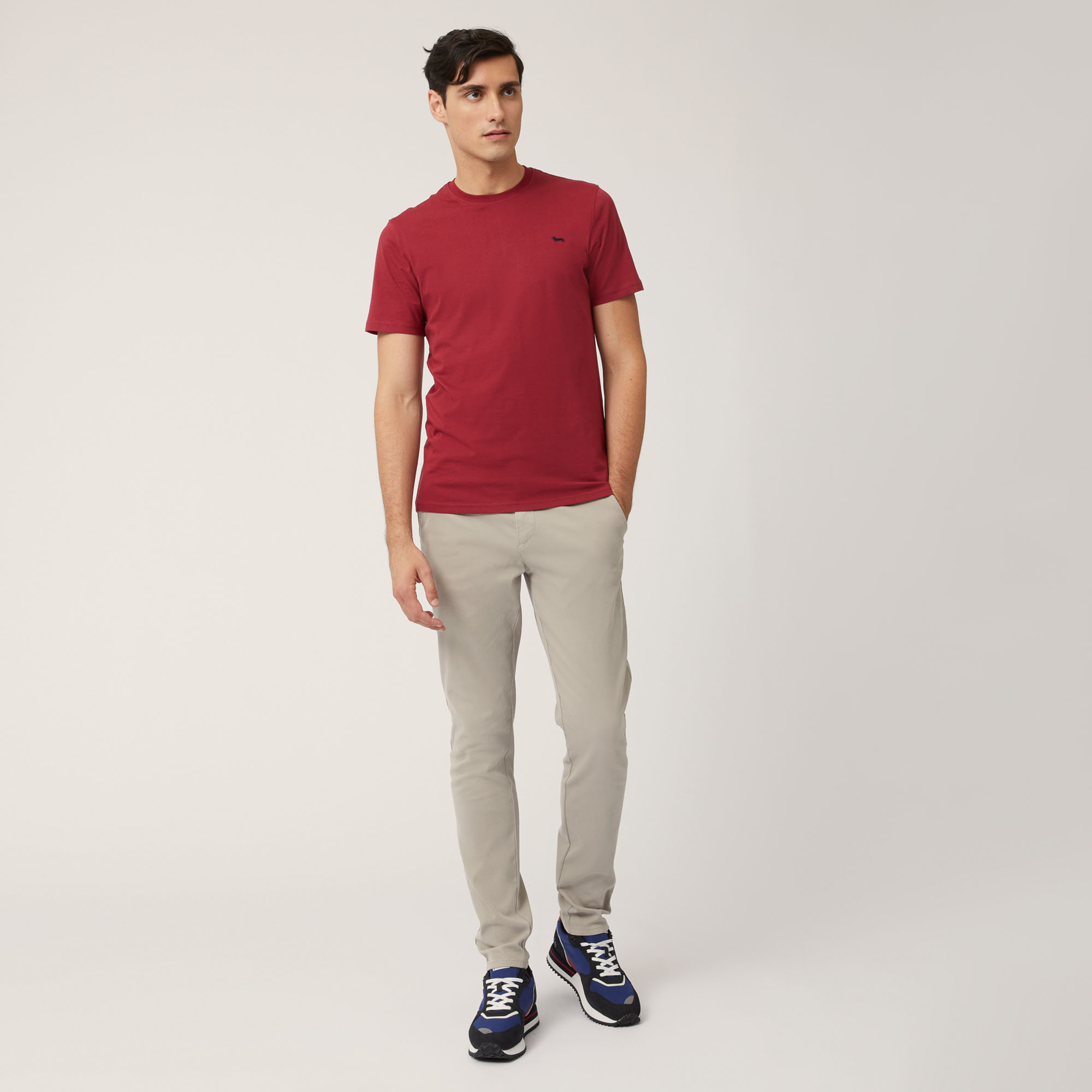 Cotton Jersey T-Shirt, Purple, large image number 3