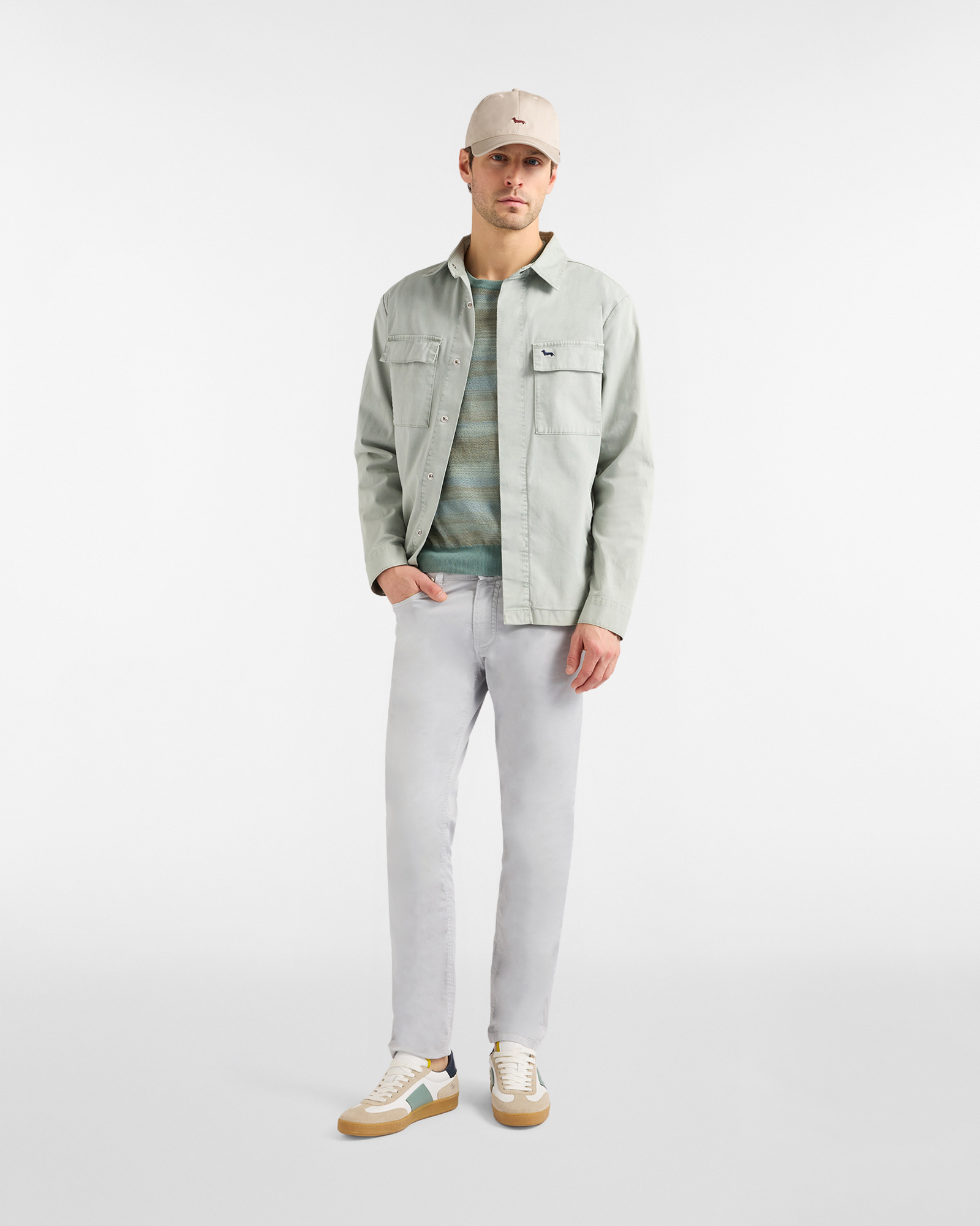 Five-pocket trousers with personalization, Gray, large image number 3