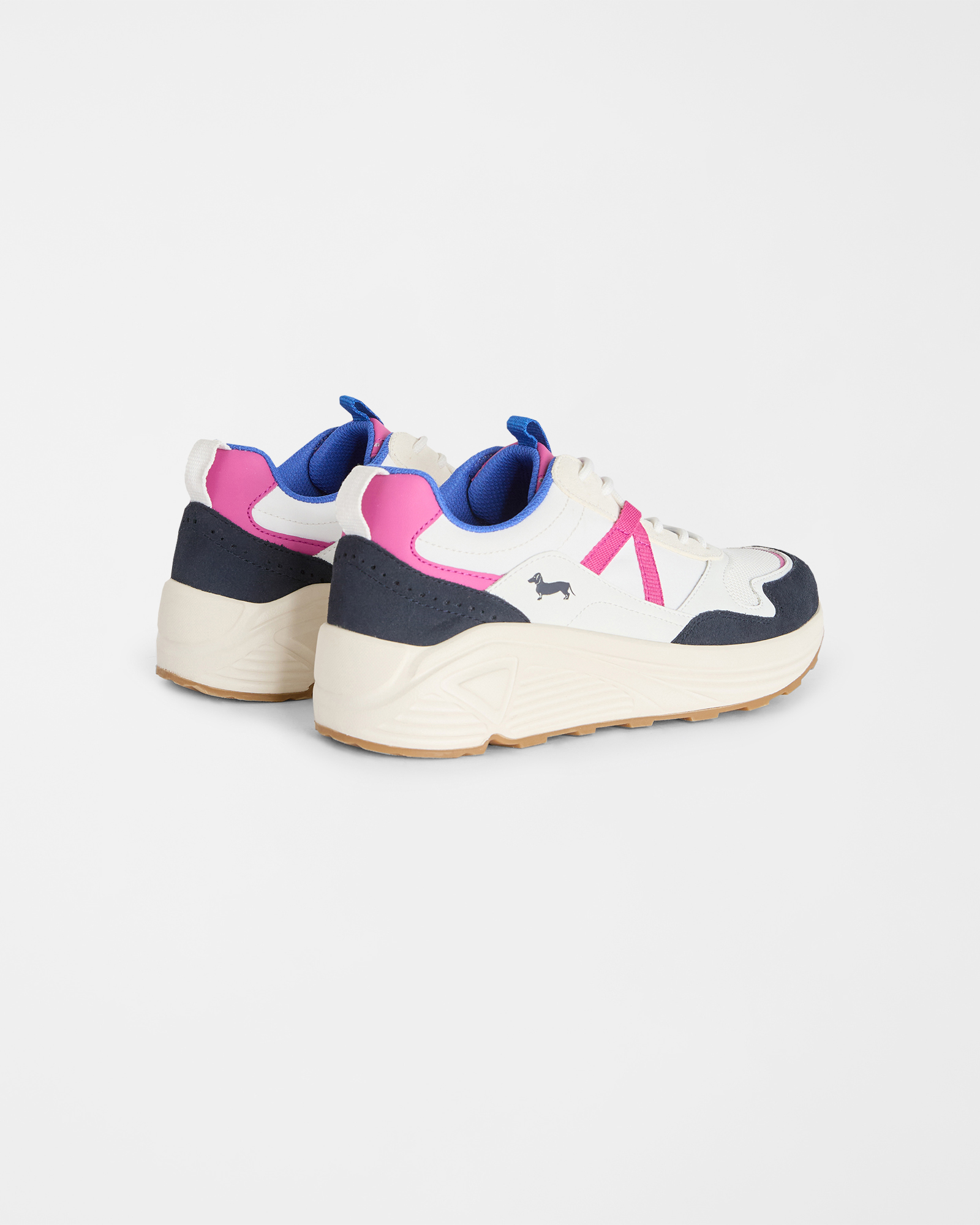 Multicolor sneakers in genuine leather, White, large image number 2