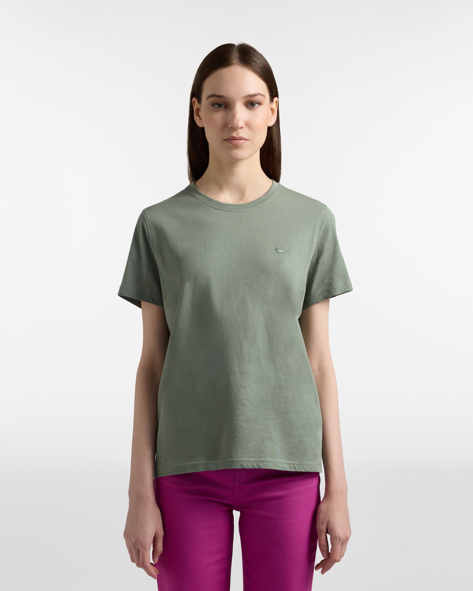 Women's cotton T-shirt, Green, large