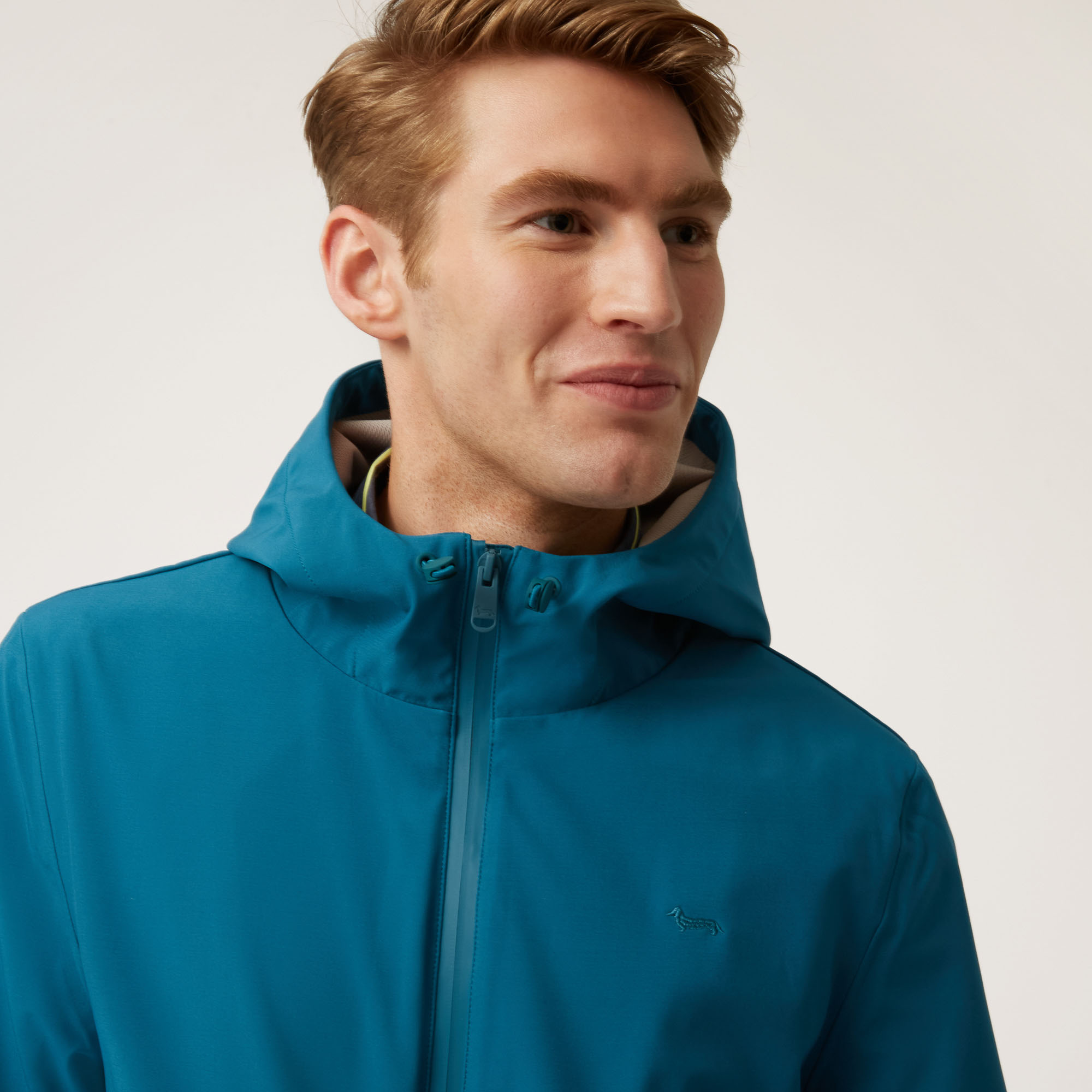 Softshell Bomber Jacket With Hood, Blue, large image number 2