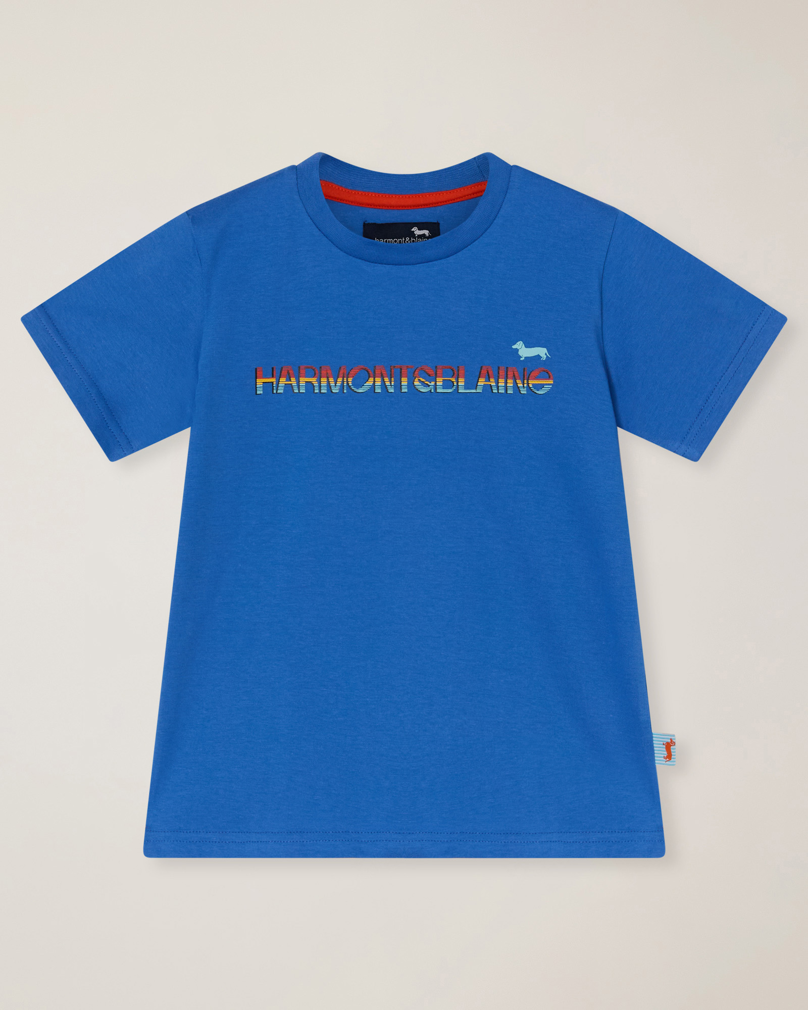 Camiseta con estampado multicolor, Azul Claro, large image number 0