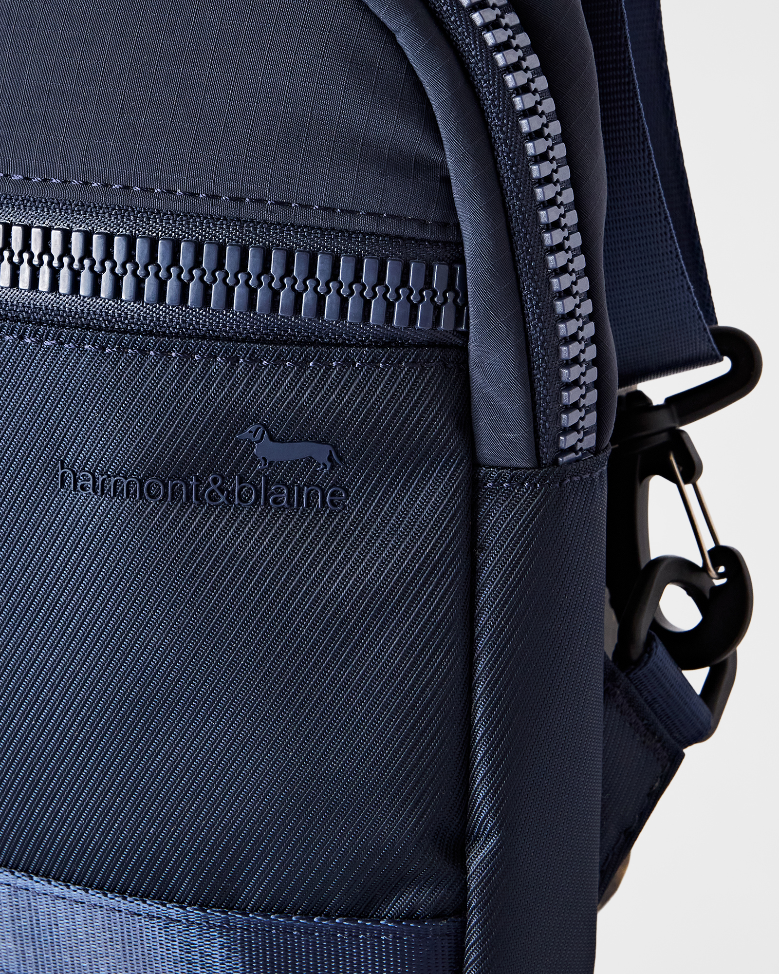 Men&rsquo;s chest rig bag in navy blue technical fabric, NAVY BLUE, large image number 2