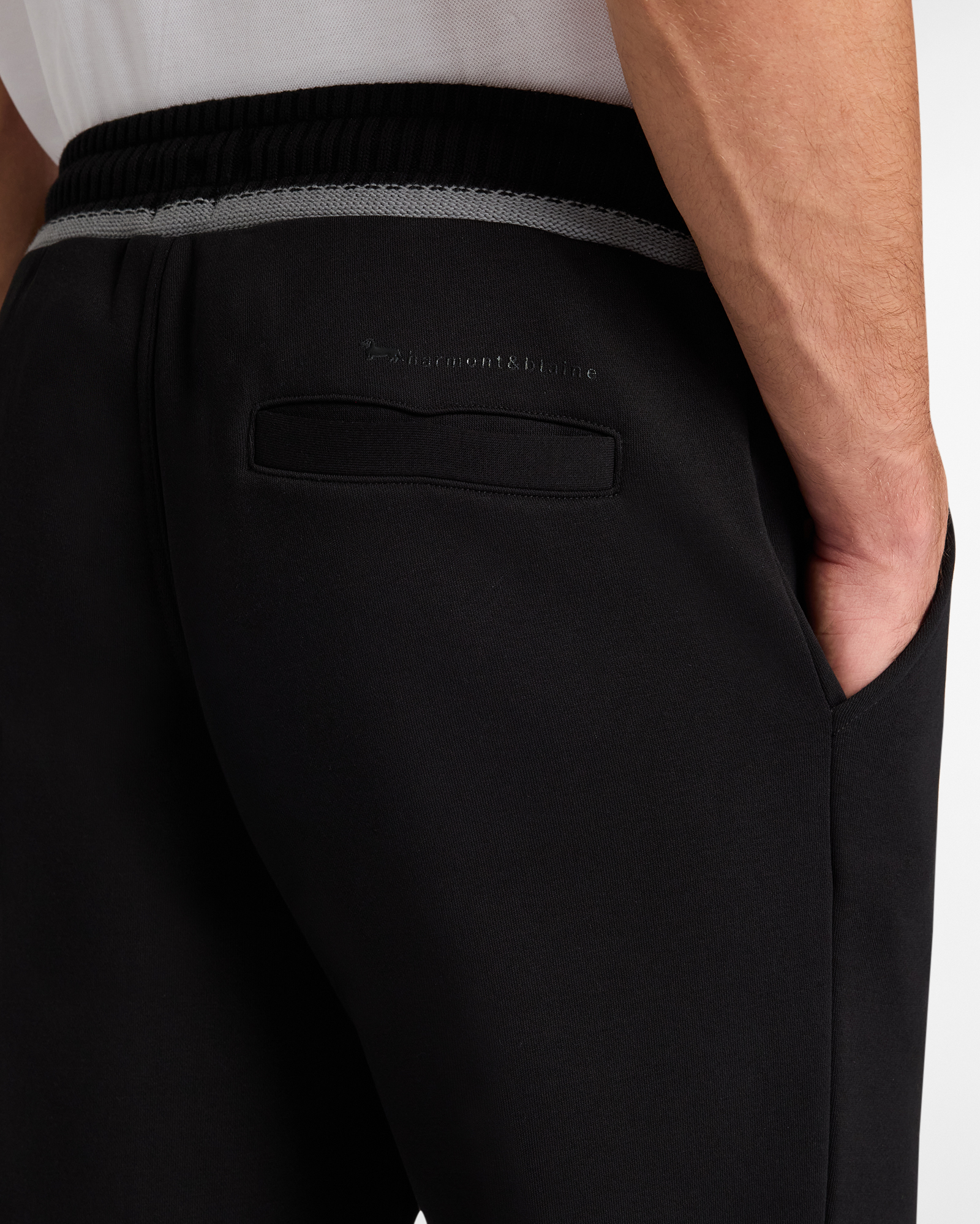 Pantalones de Felpa con Cintura de Canalé, Negro, large image number 2