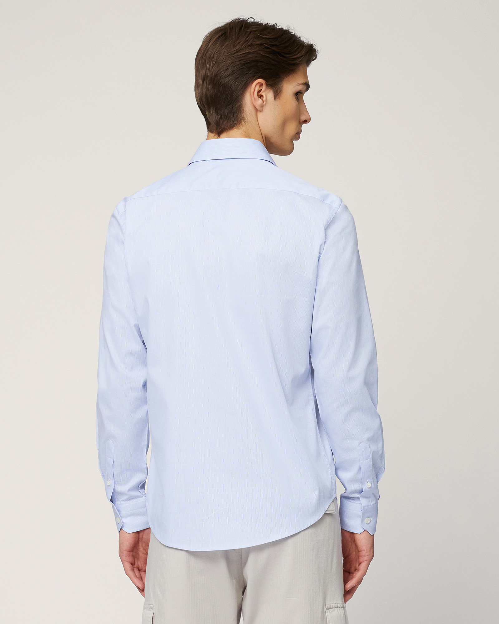 Micro-Striped Cotton Shirt