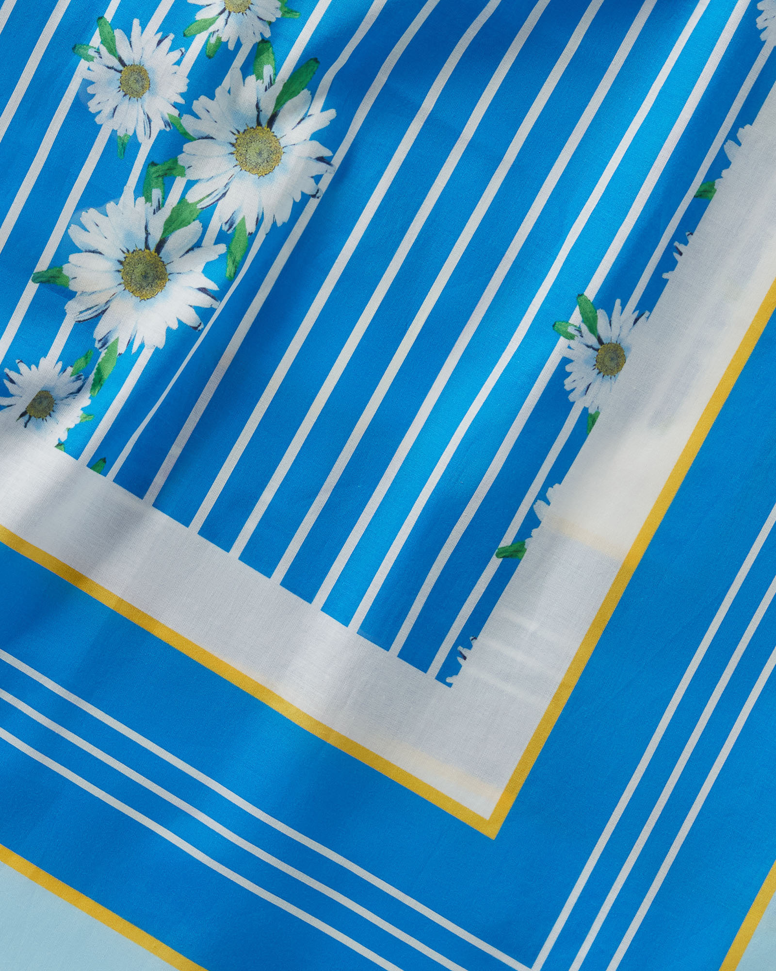 Striped and Daisy-Print Pareo