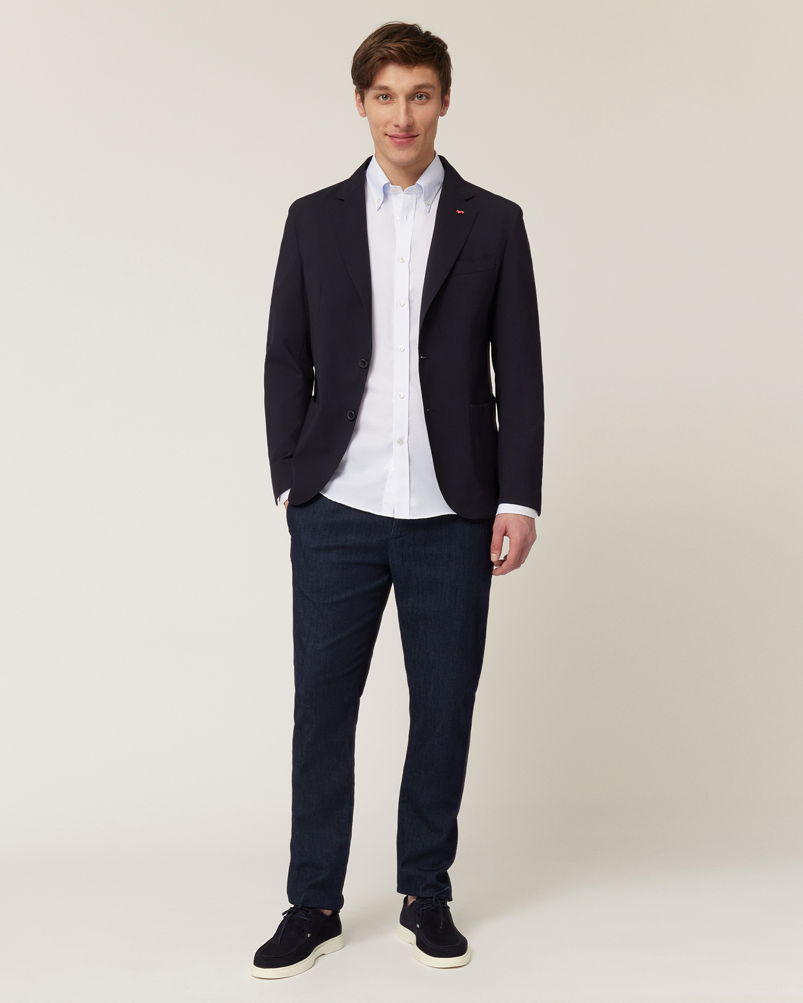 Jacket with Dachshund, Navy Blue, large image number 3