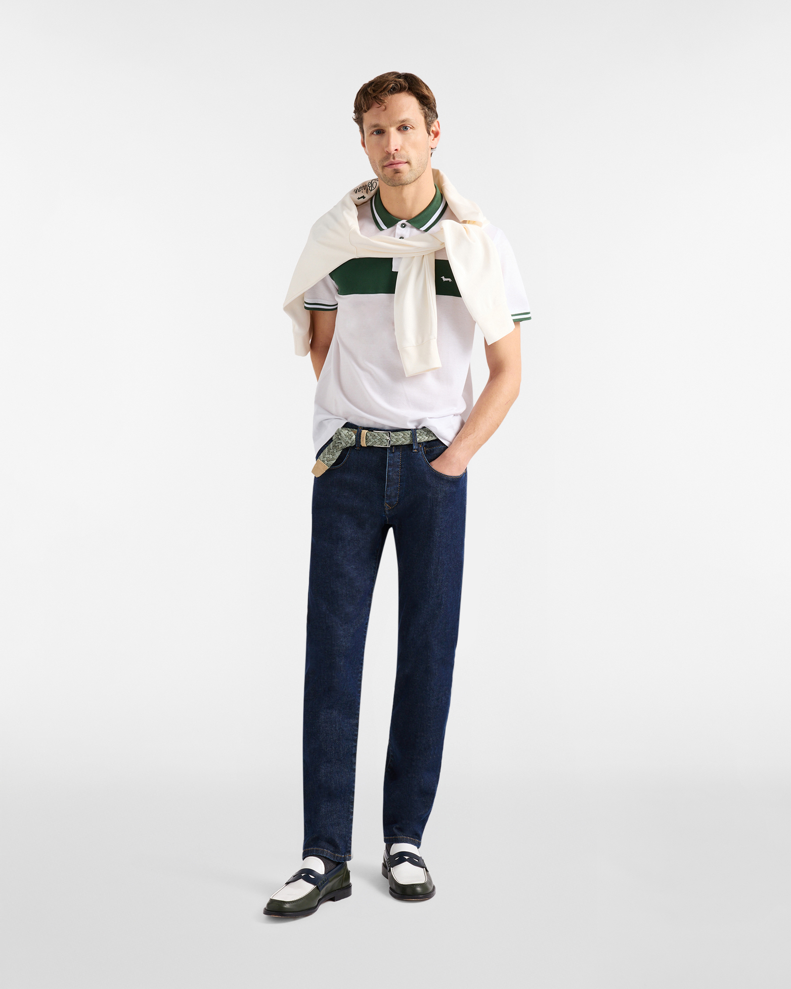 Semi-tailored five-pocket jeans, Denim Blue, large image number 3