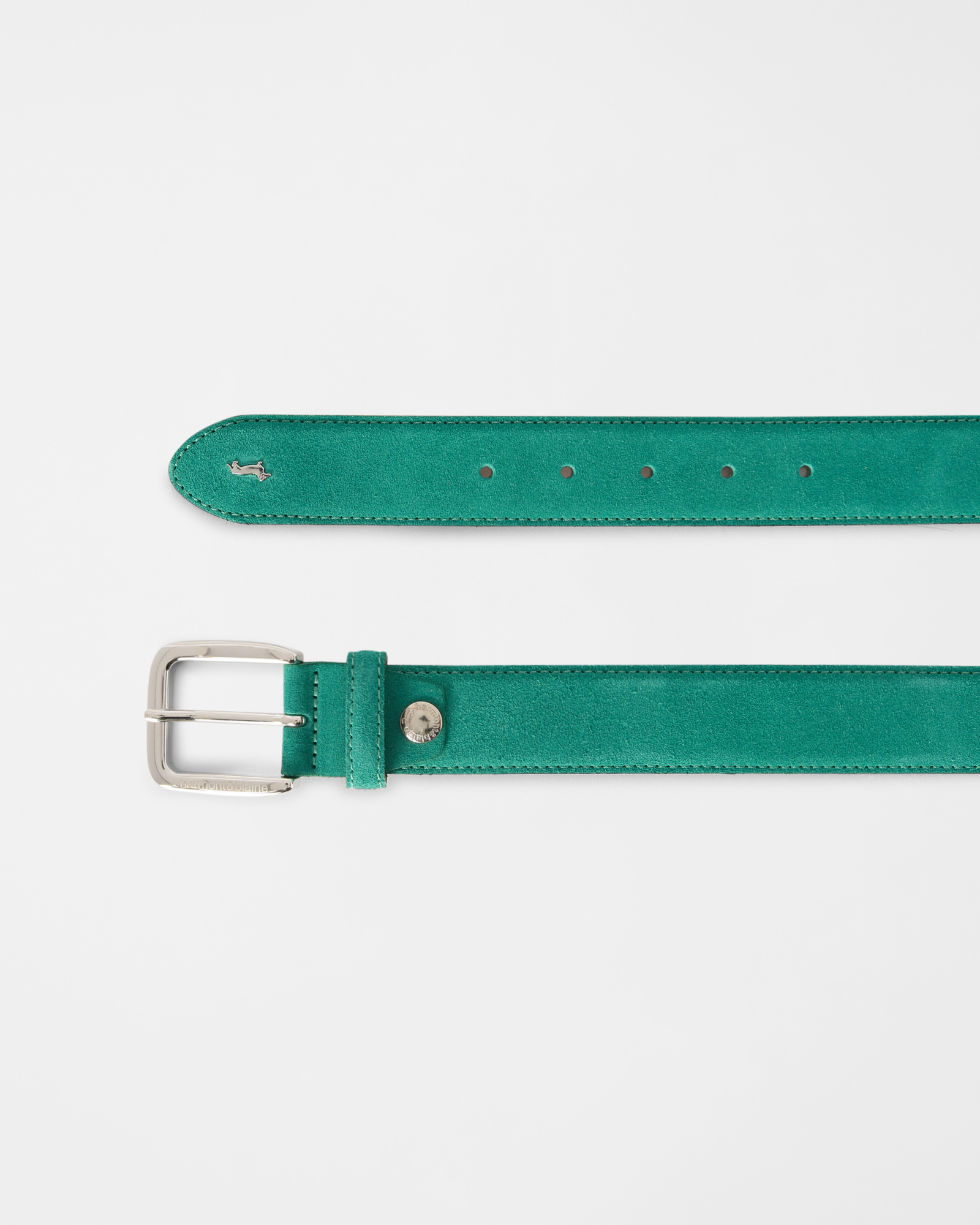 Suede leather belt