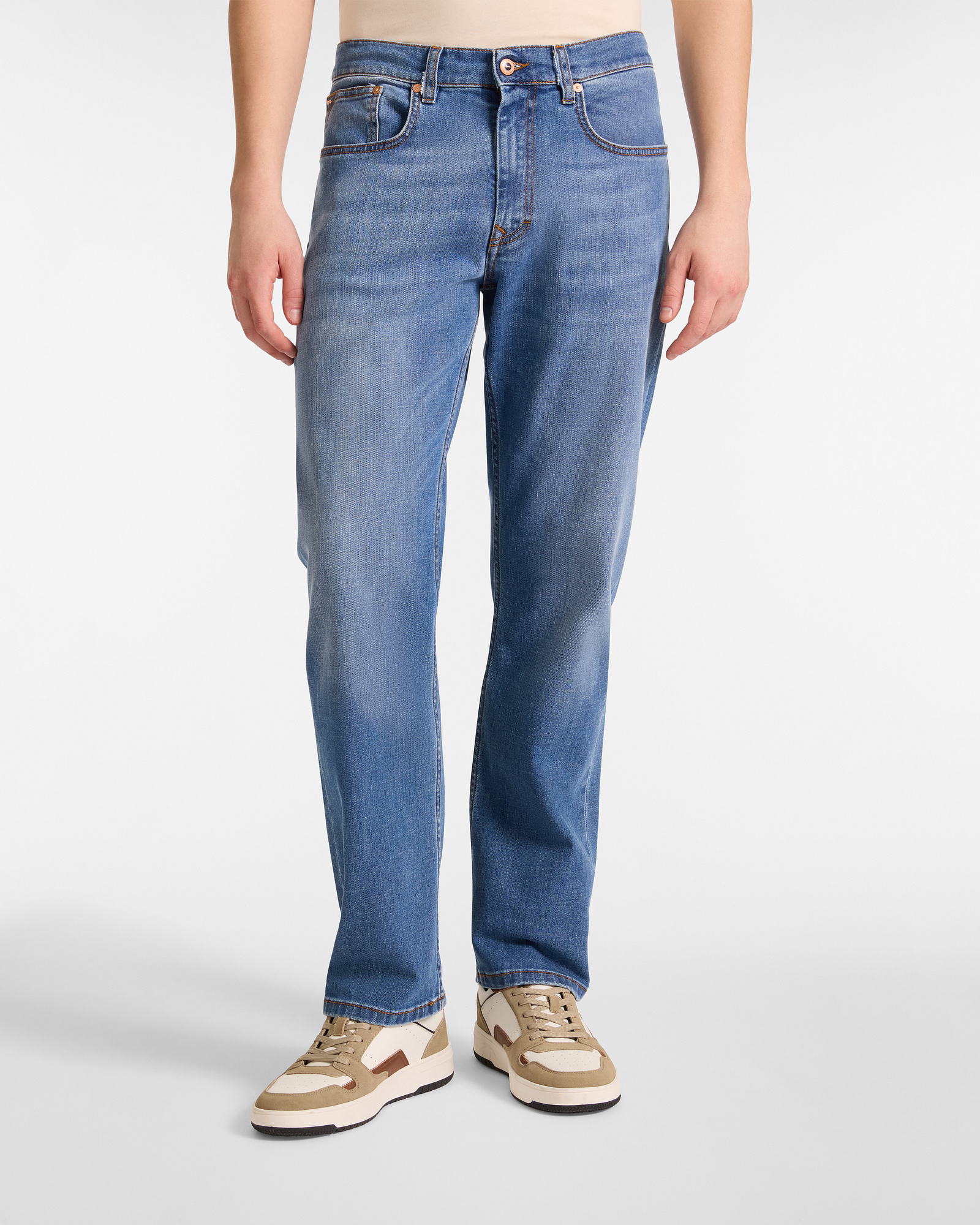 Jeans In Denim Riciclato, Blu Denim, large image number 0