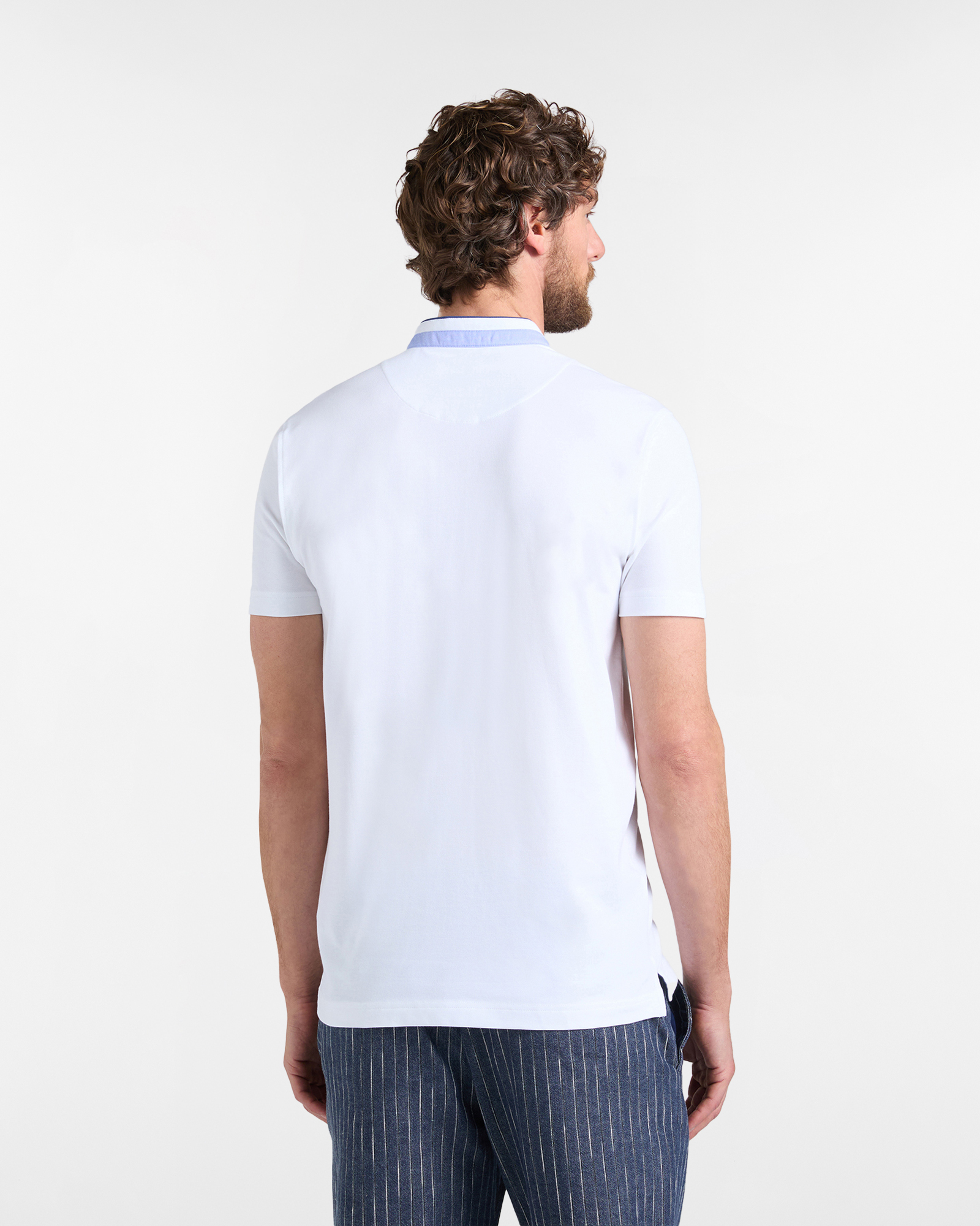 Polo uomo narrow  fit collo coreano 