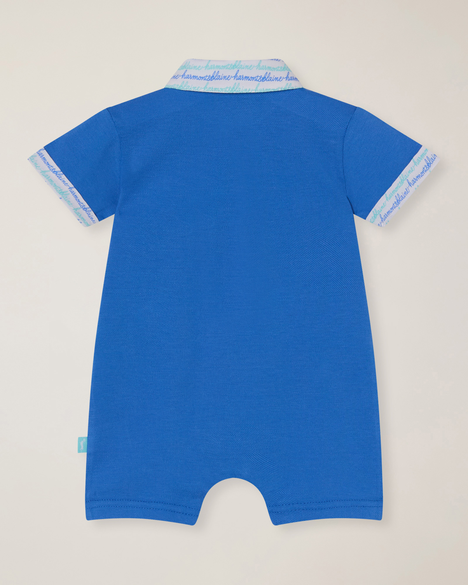 Playsuit with all-over print collar, Light Blue, large image number 1