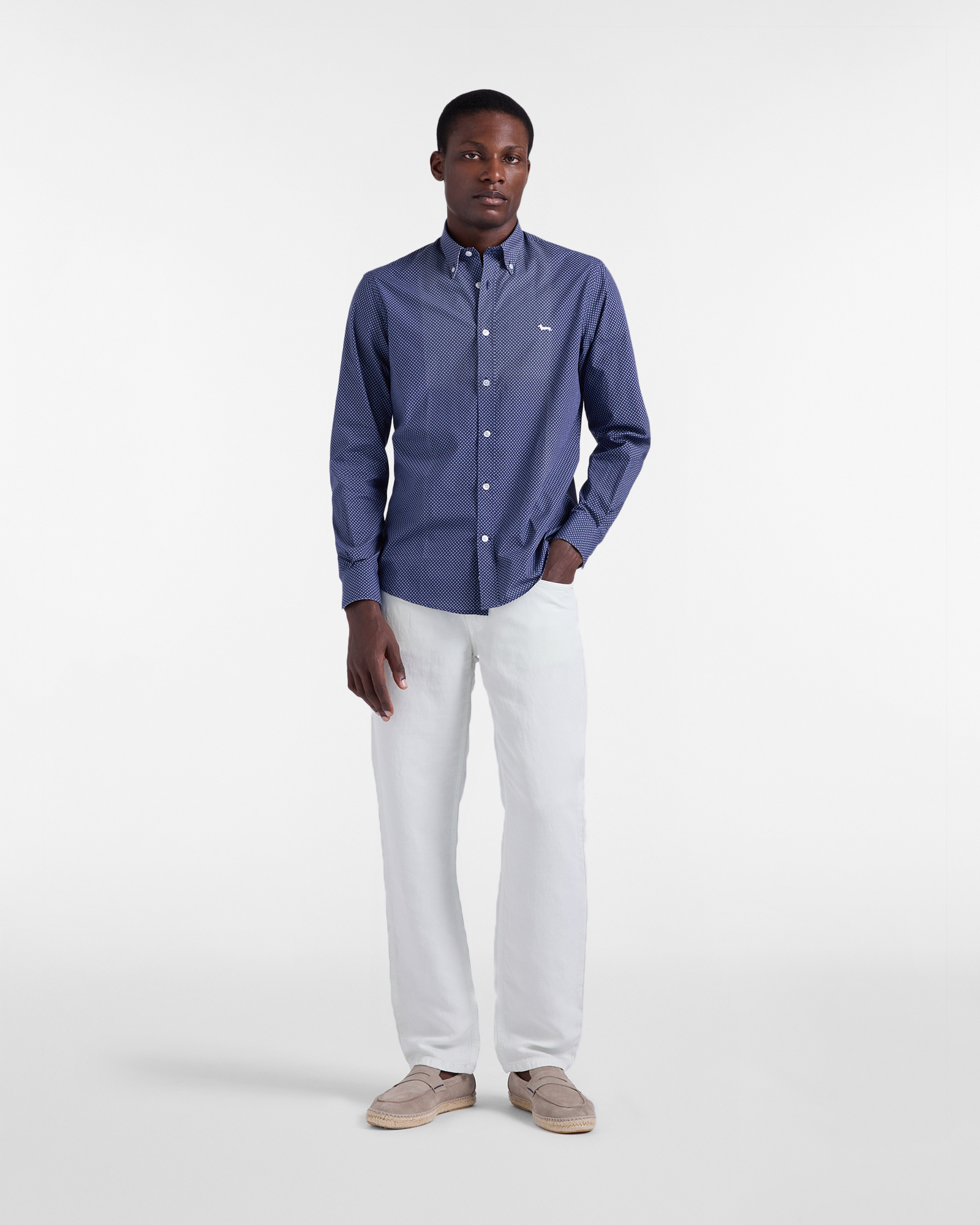 Regular-fit micro print shirt, , large image number 3