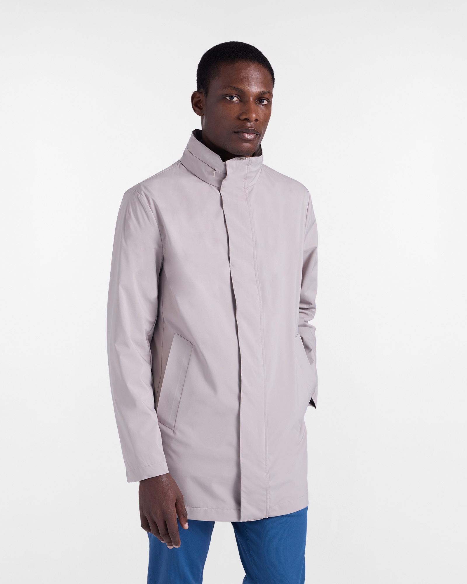 Soft shell trench coat