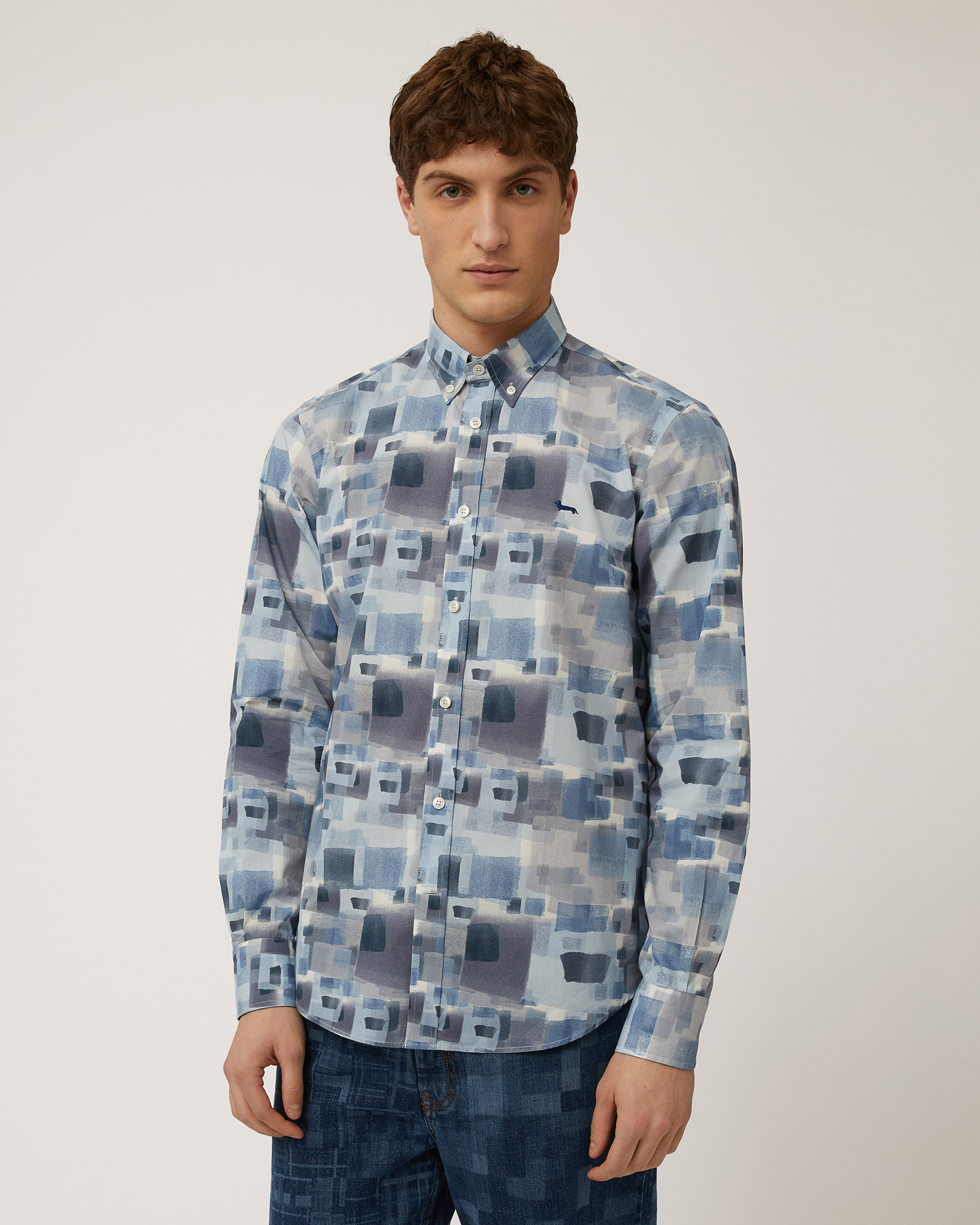 Watercolor Chequered Shirt