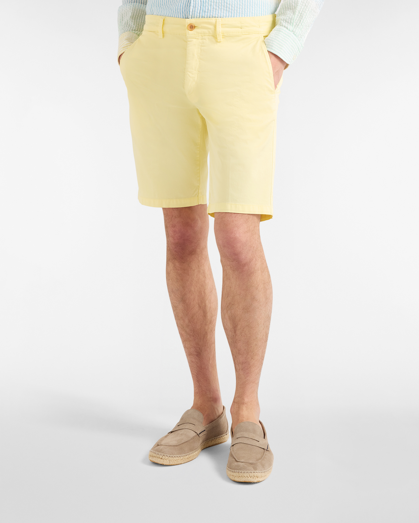 Harmont&Blaine - Bermuda Uomo Basic Regular Fit, Uomo, Giallo, Taglia: 44