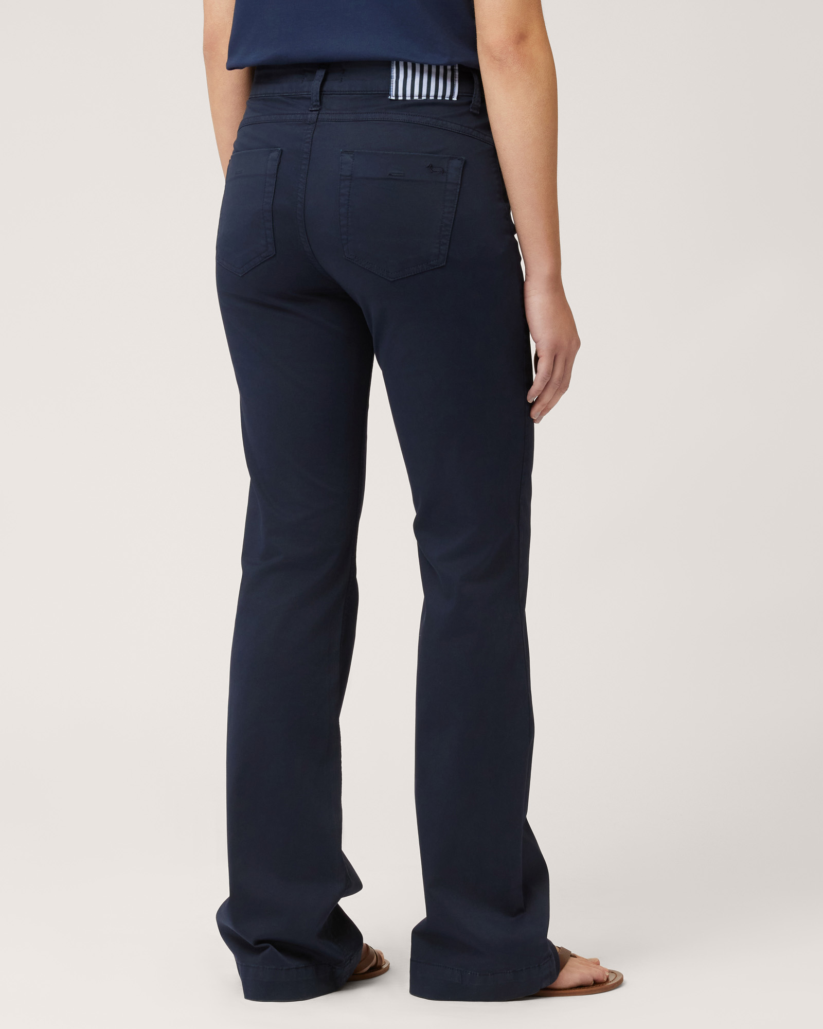 Pants with Striped Inserts