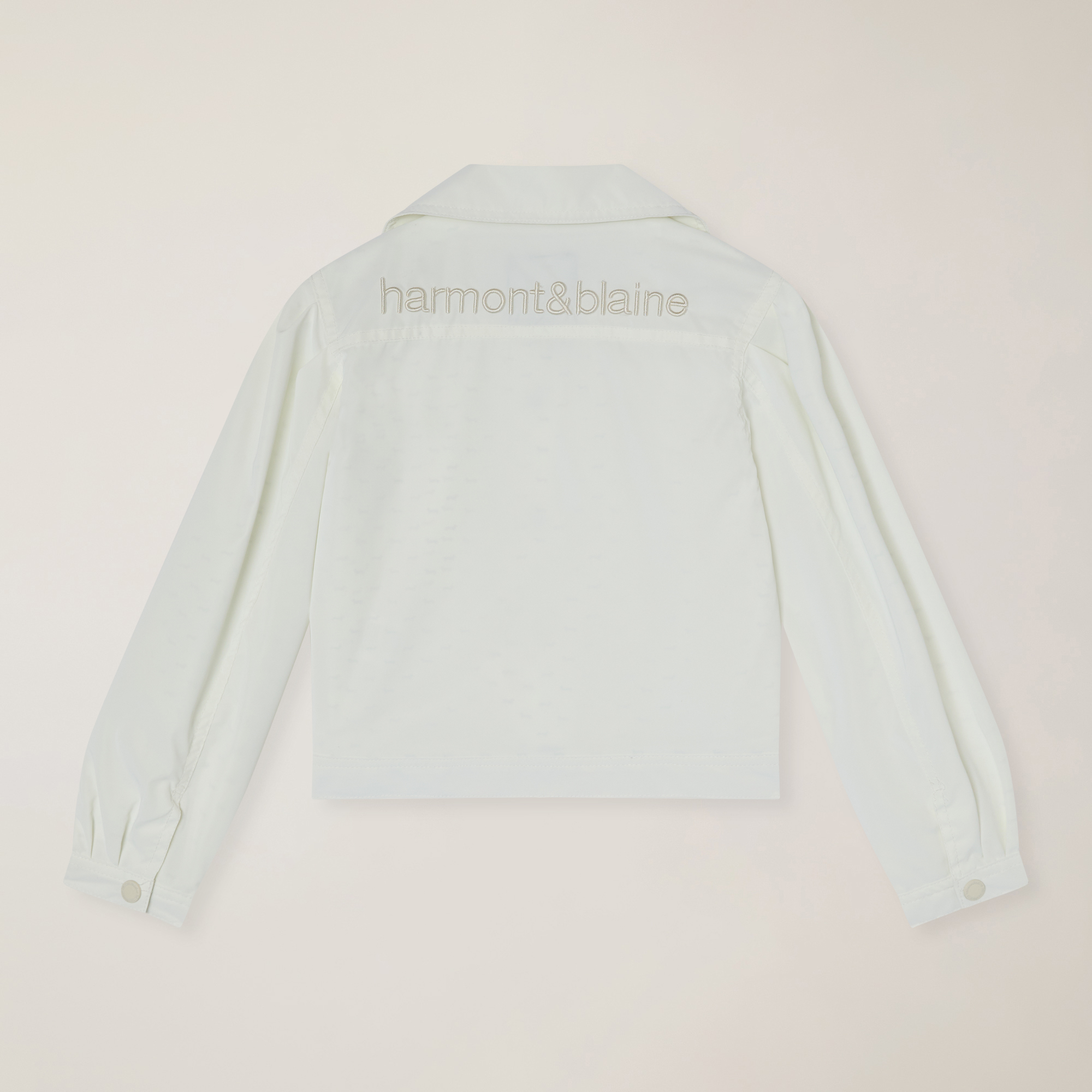 Nylon jacket with embroidery