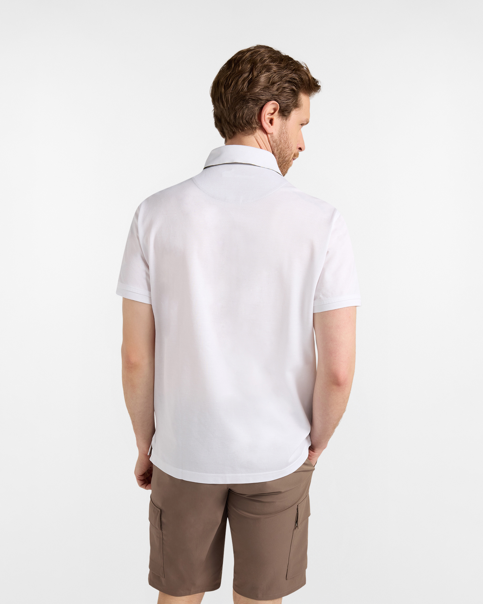 Polo shirt with breast pocket