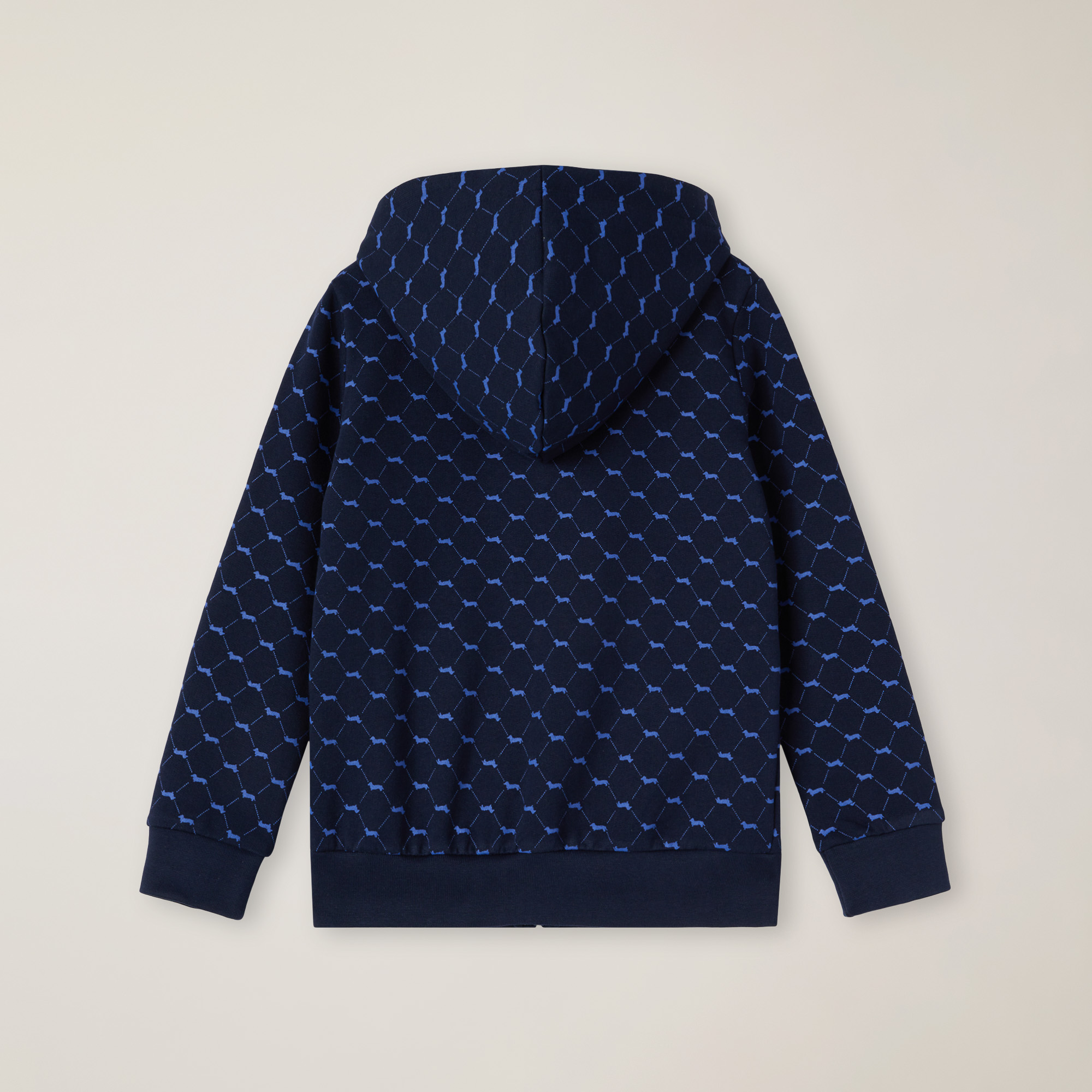 Full-zipper hoodie, Light Blue, large image number 1