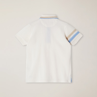 Bio-Piqué-Poloshirt mit Brusttasche, EISBLAU, large image number 1