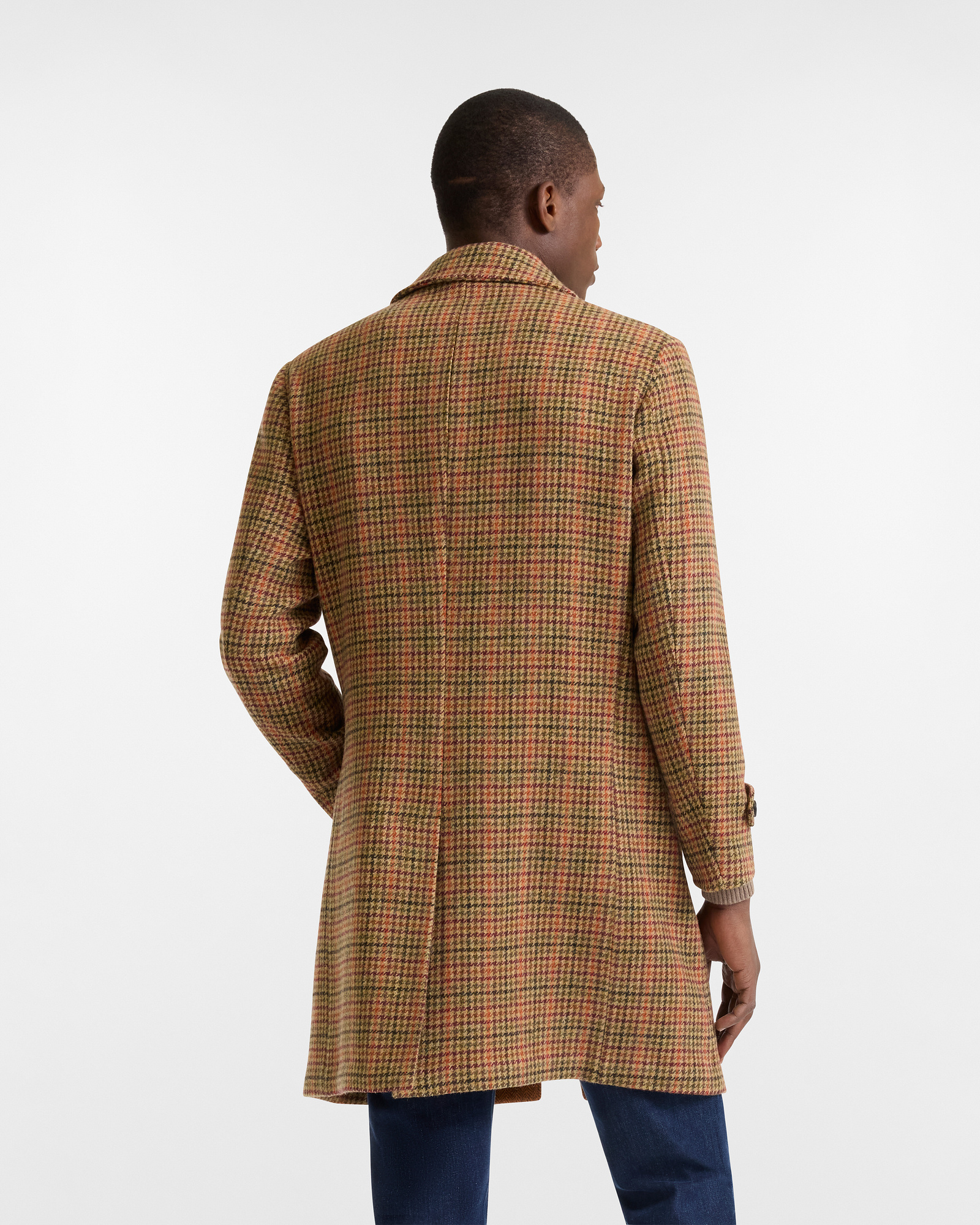Houndstooth Coat Capsule Craftsmanship in Color, Brown/Red, large image number 1