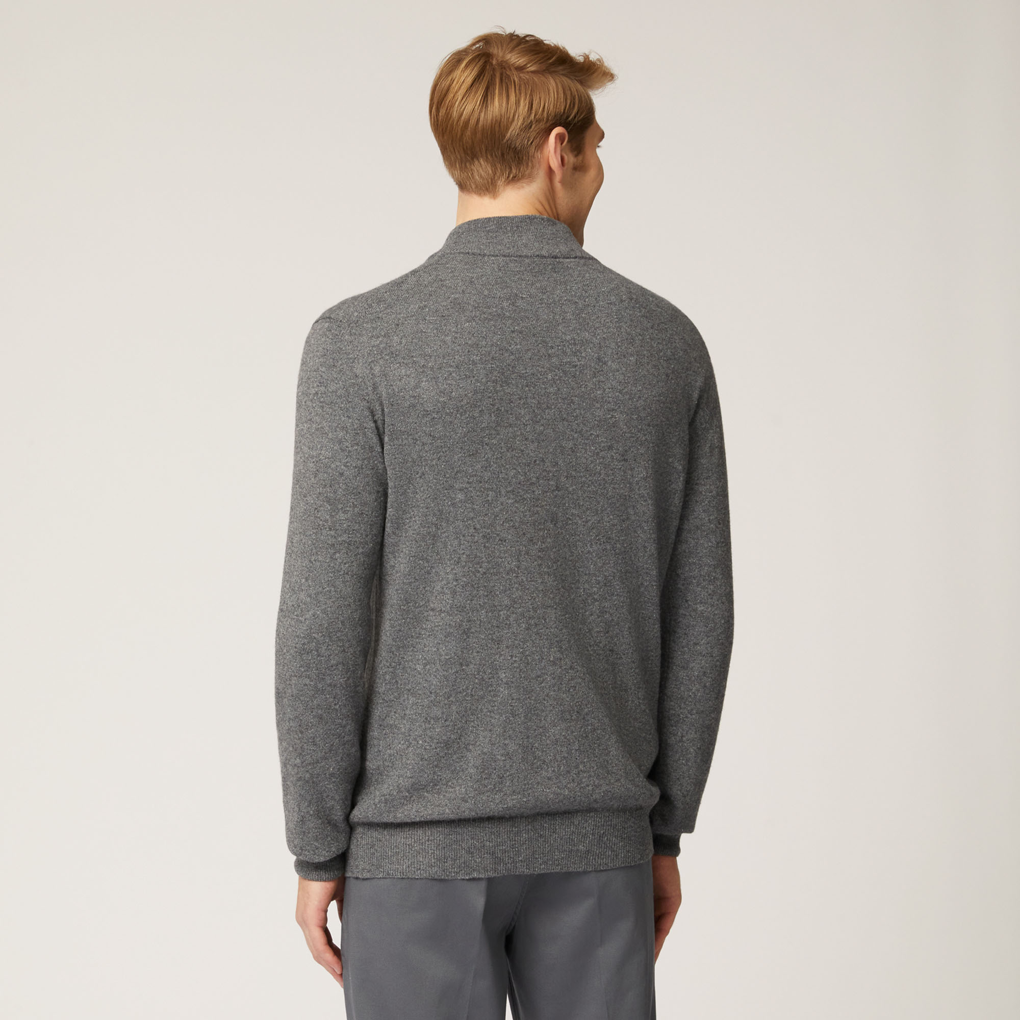 Pullover Full Zip, Grigio, large image number 1