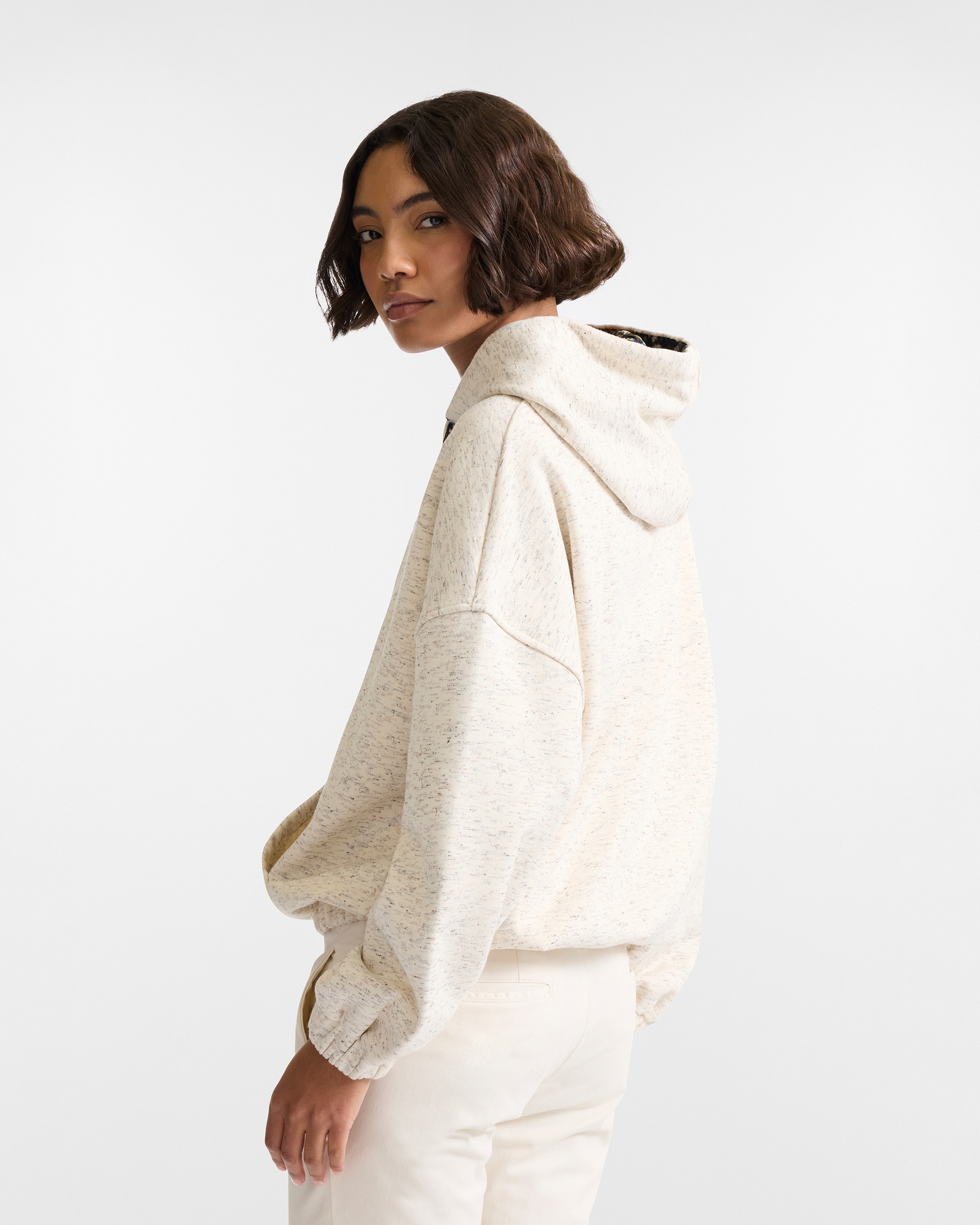 Sudadera Oversize con Capucha y Maxi Perro Salchicha Bordado