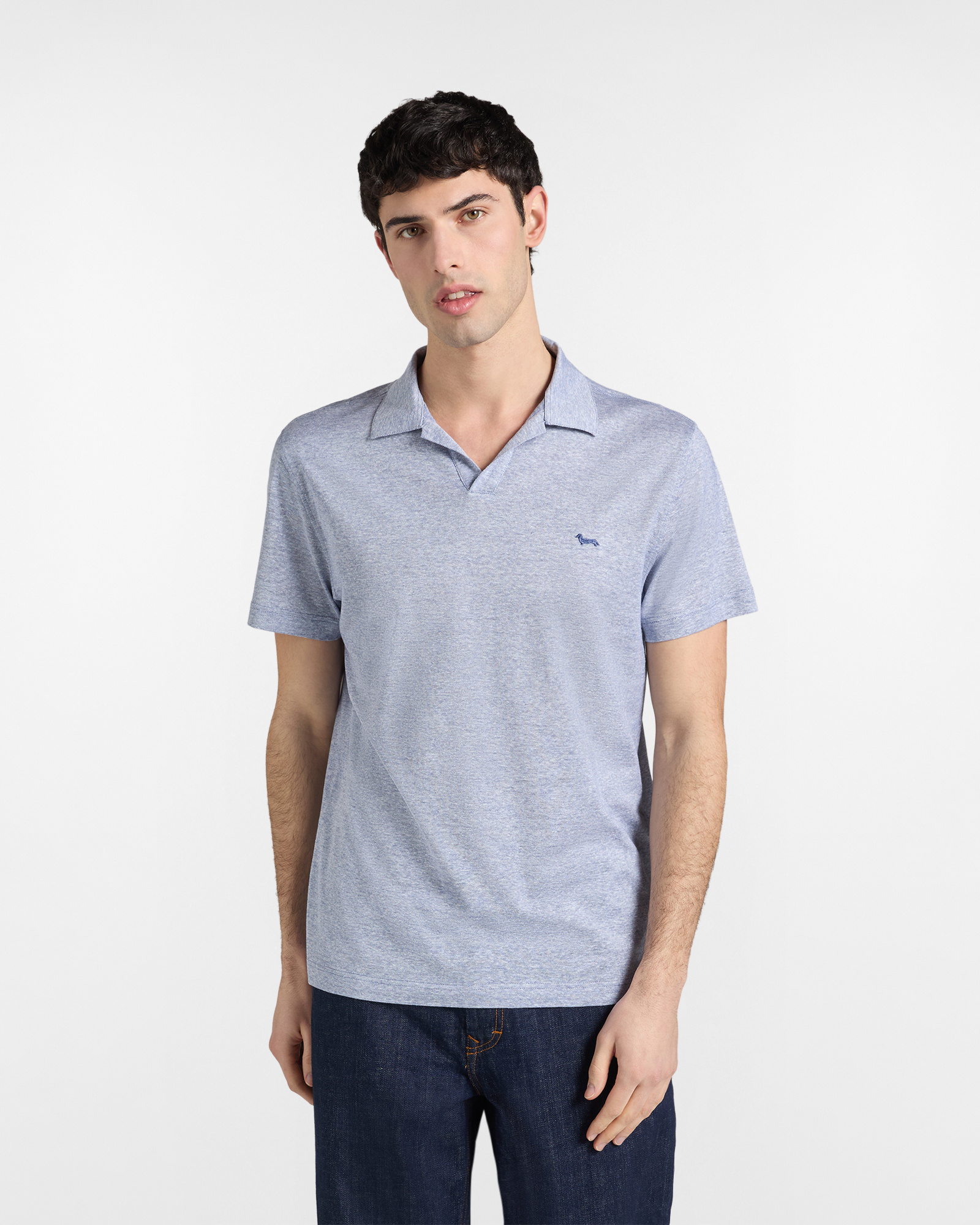 Bowling polo shirt, Blue, large