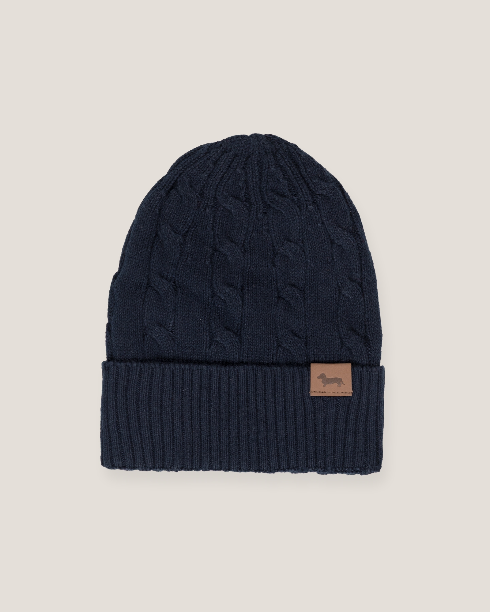 Gorro de punto de trenza