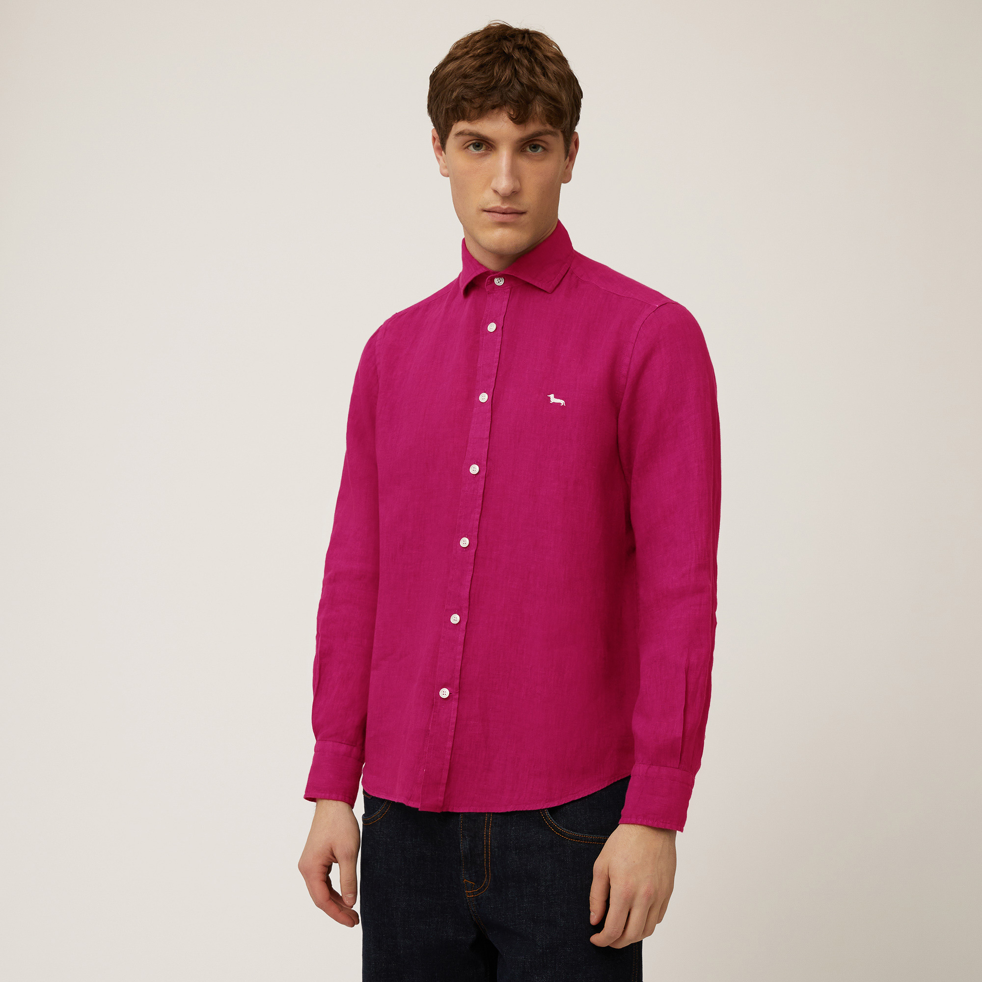 Pure linen shirt, Red, large image number 0